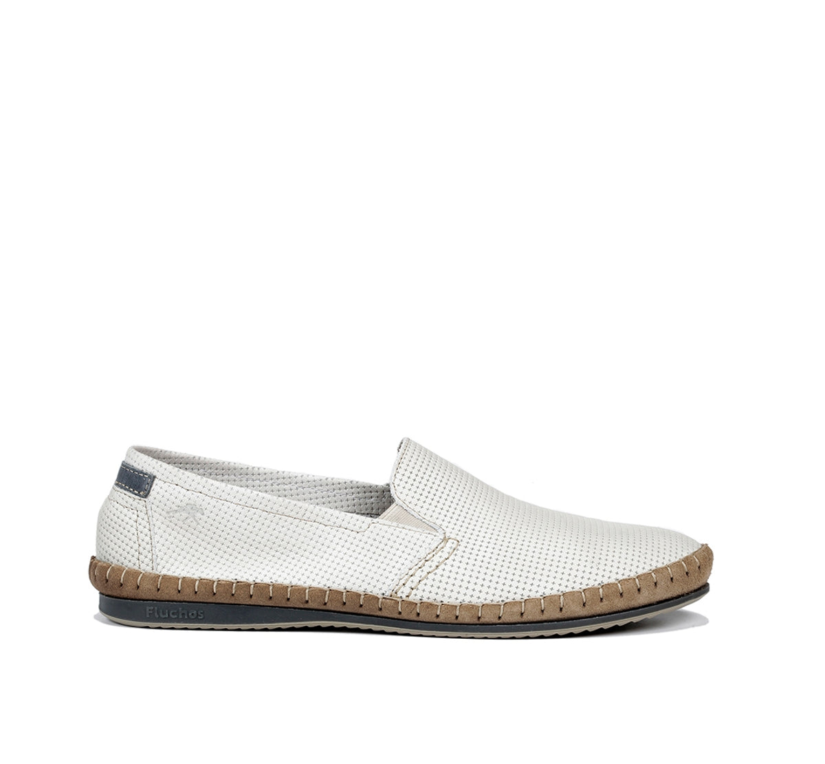 Fluchos Bahamas 8674 mocassins homme blanc