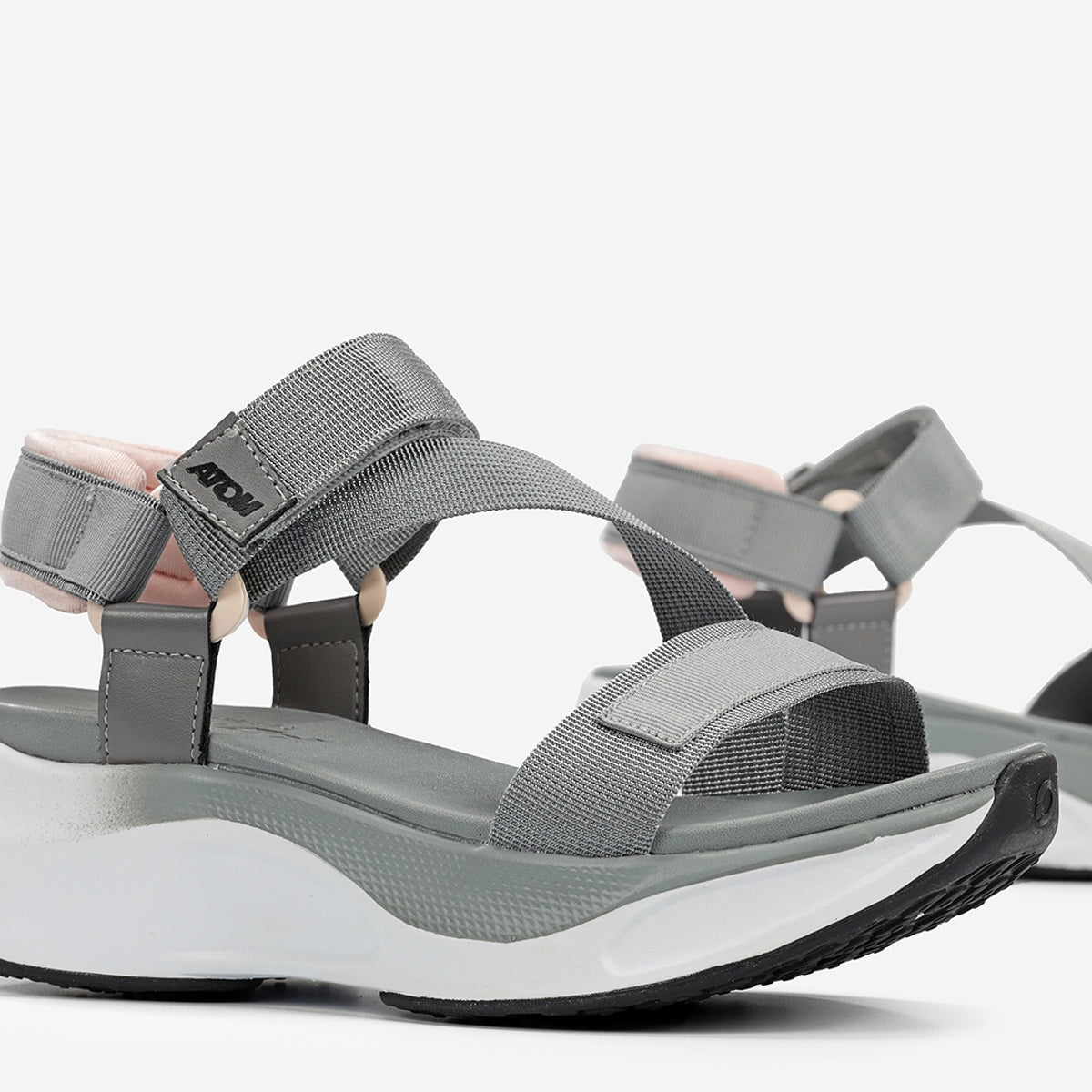 Atom by Fluchos Fusion AT170 sandale gris femme confort