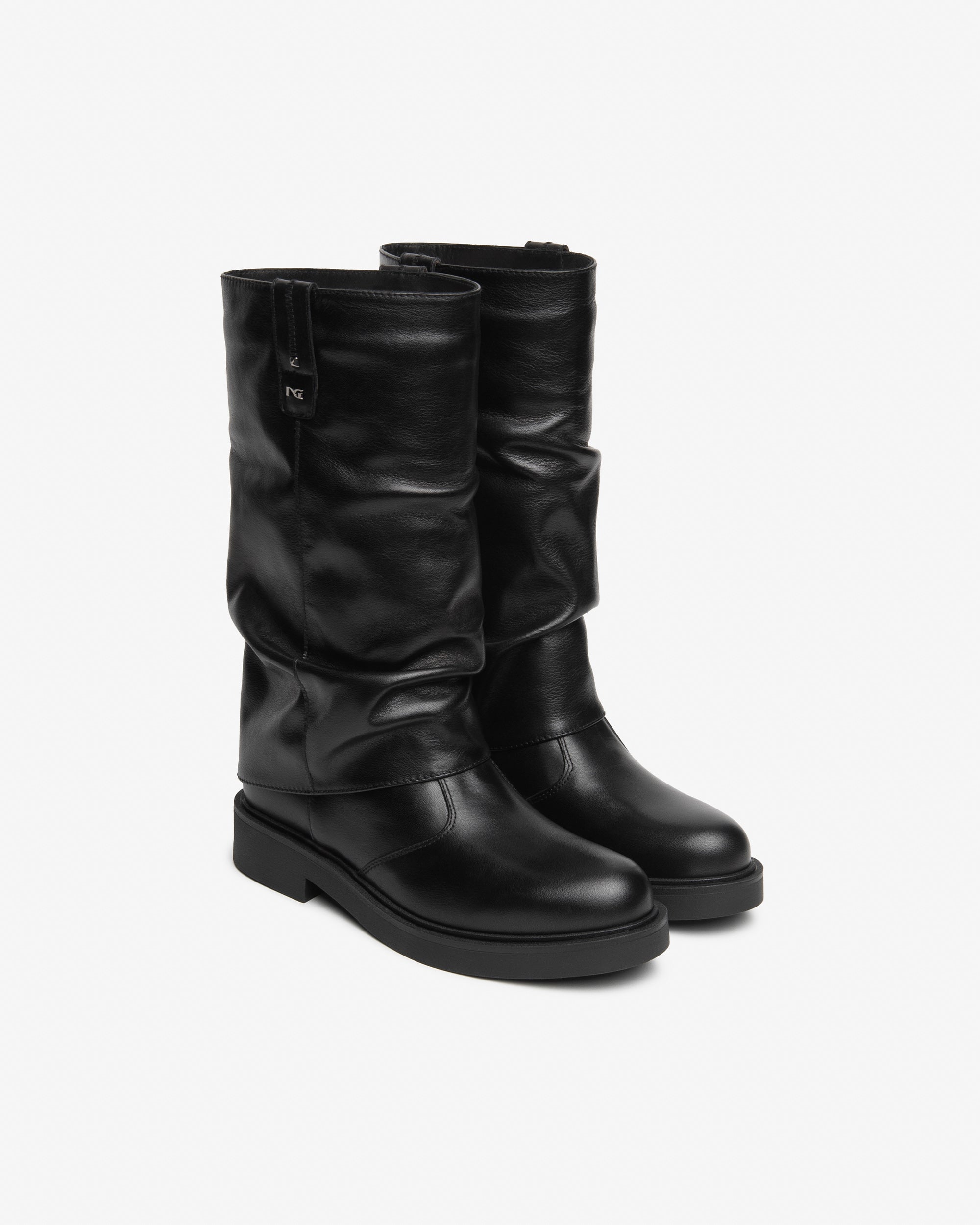 Nero Giardini Boots bottes cuir femme talon 35 mm