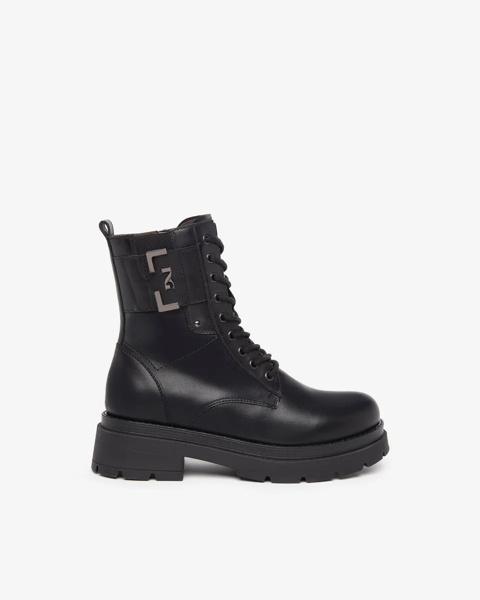 Nero Giardini Combat Boots rangers femme cuir hiver