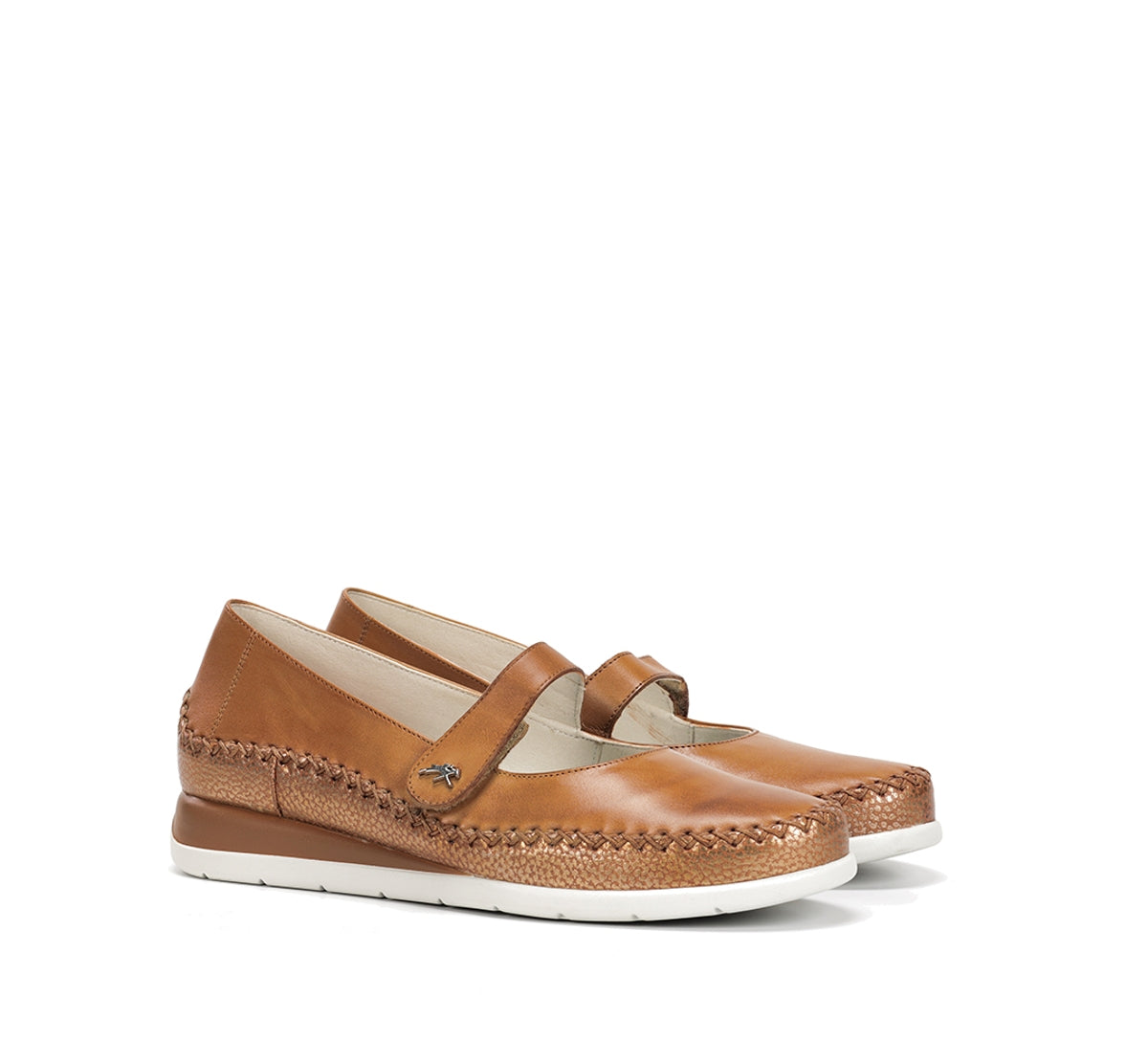 Fluchos Sella F2146 chaussures marron femme compensées