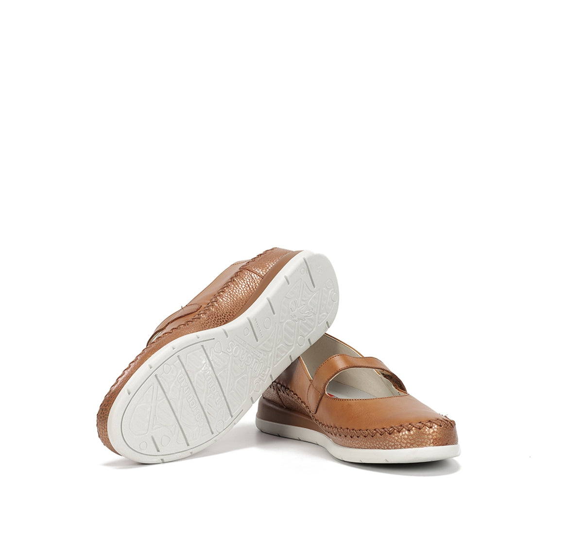 Fluchos Sella F2146 chaussures marron femme compensées