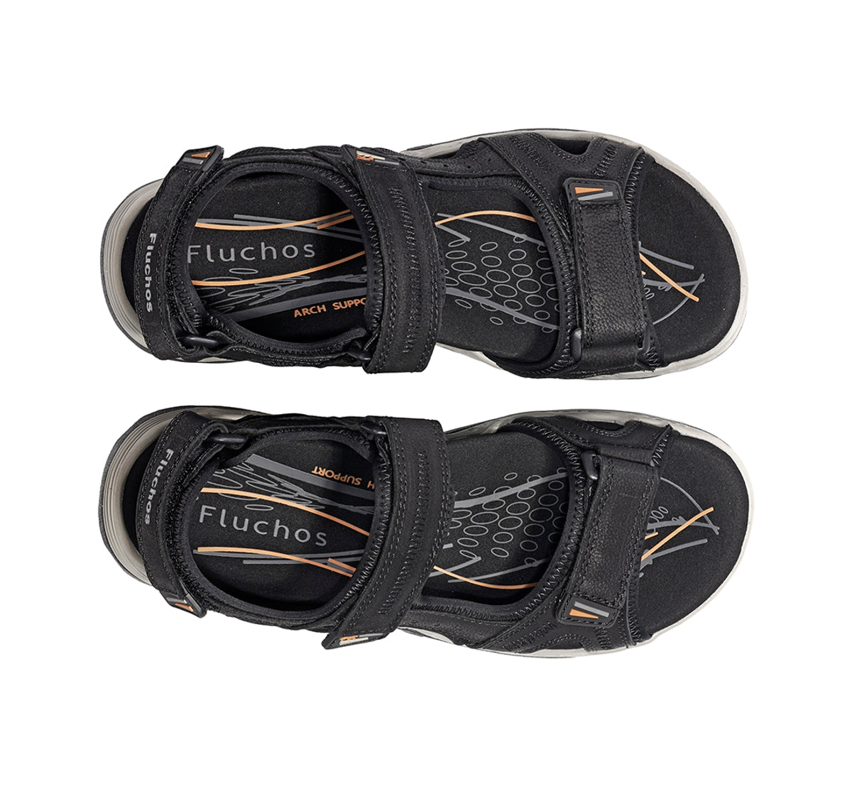 Fluchos Missouri F2410 sandale homme noire