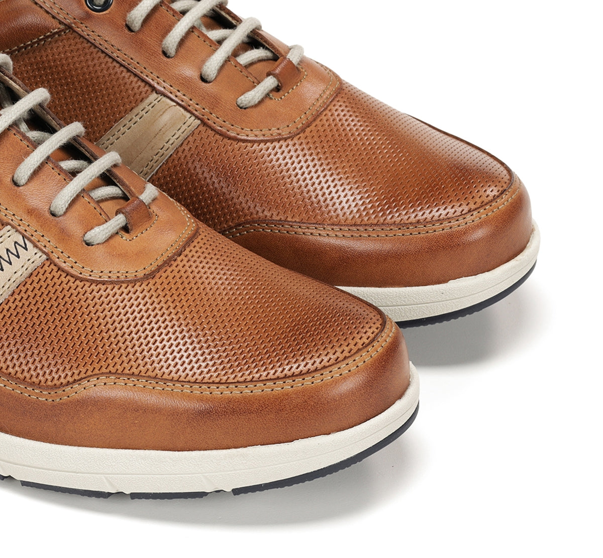 Fluchos Kai F1991 baskets homme marron cuir large