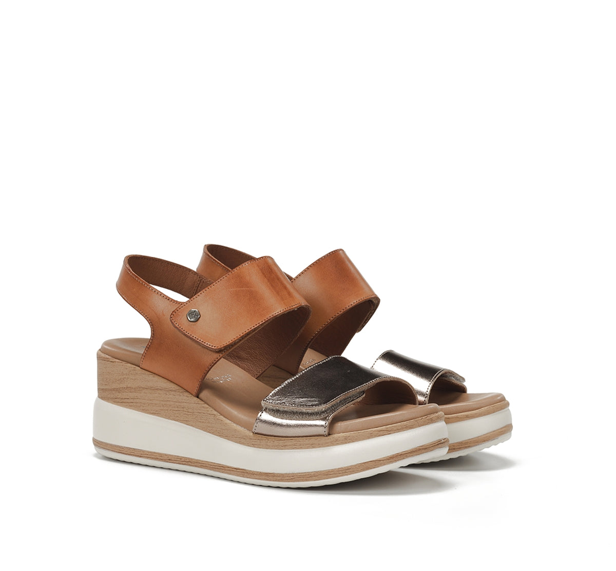 Dorking Prince D9643 sandales femme marron plateforme