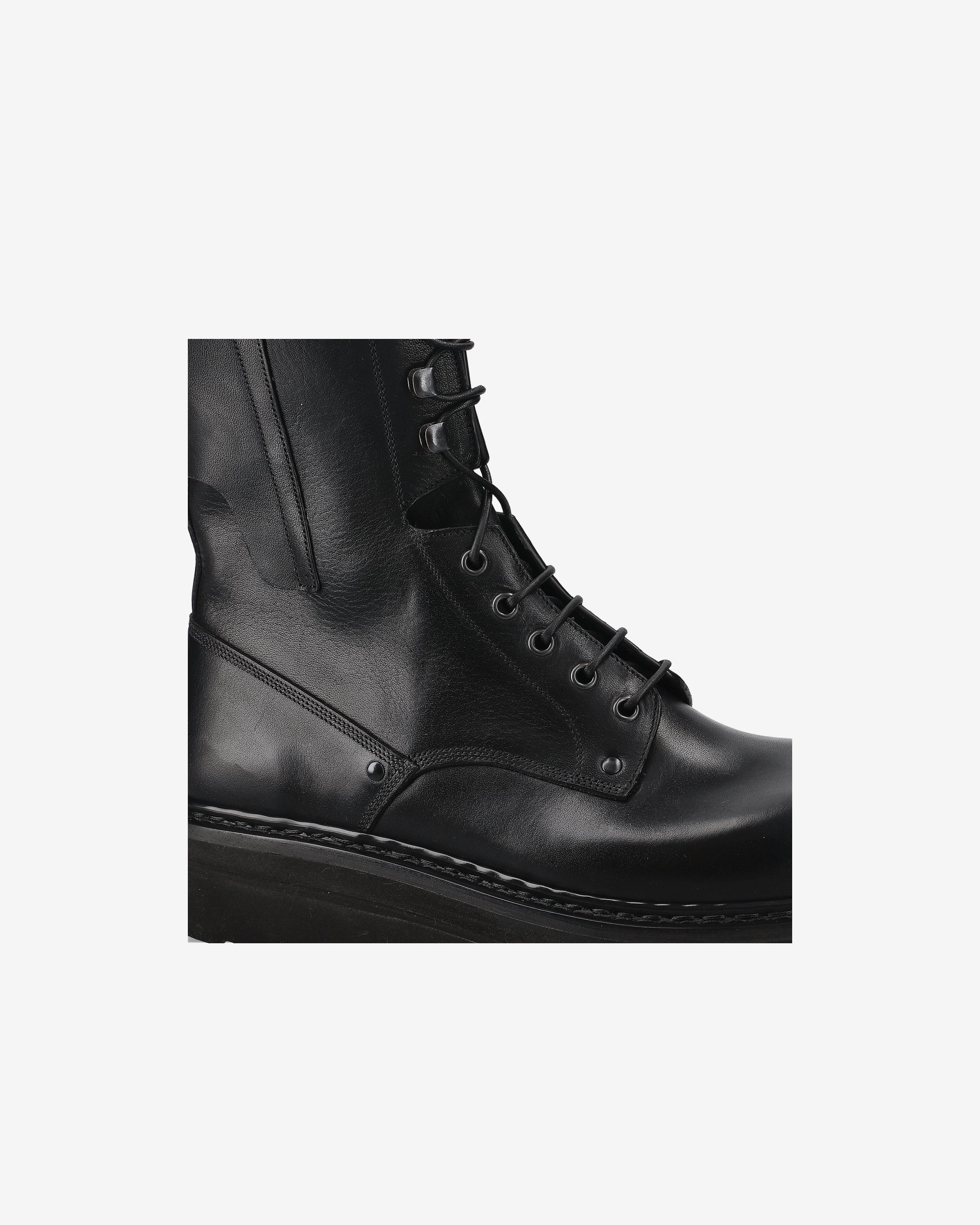 Premiata Polacchini bottines cuir noir homme