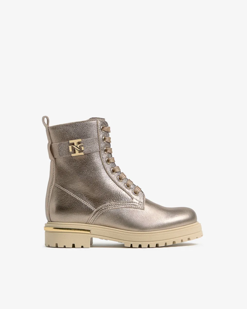 Nero Giardini Combat Boots bottines cuir ado légère
