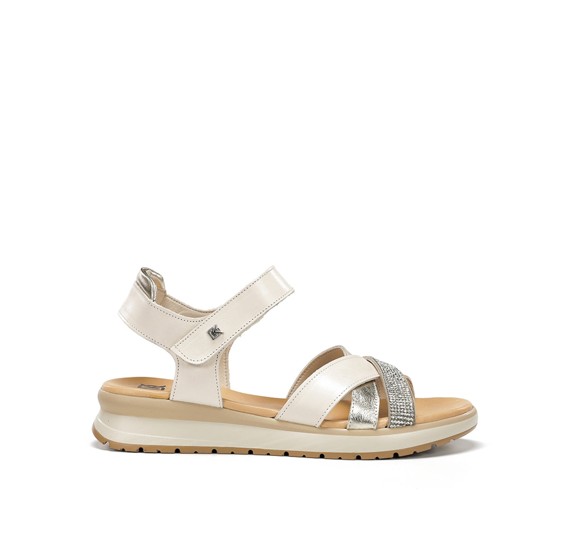 Dorking Ter D9728 sandales blanches femme confort