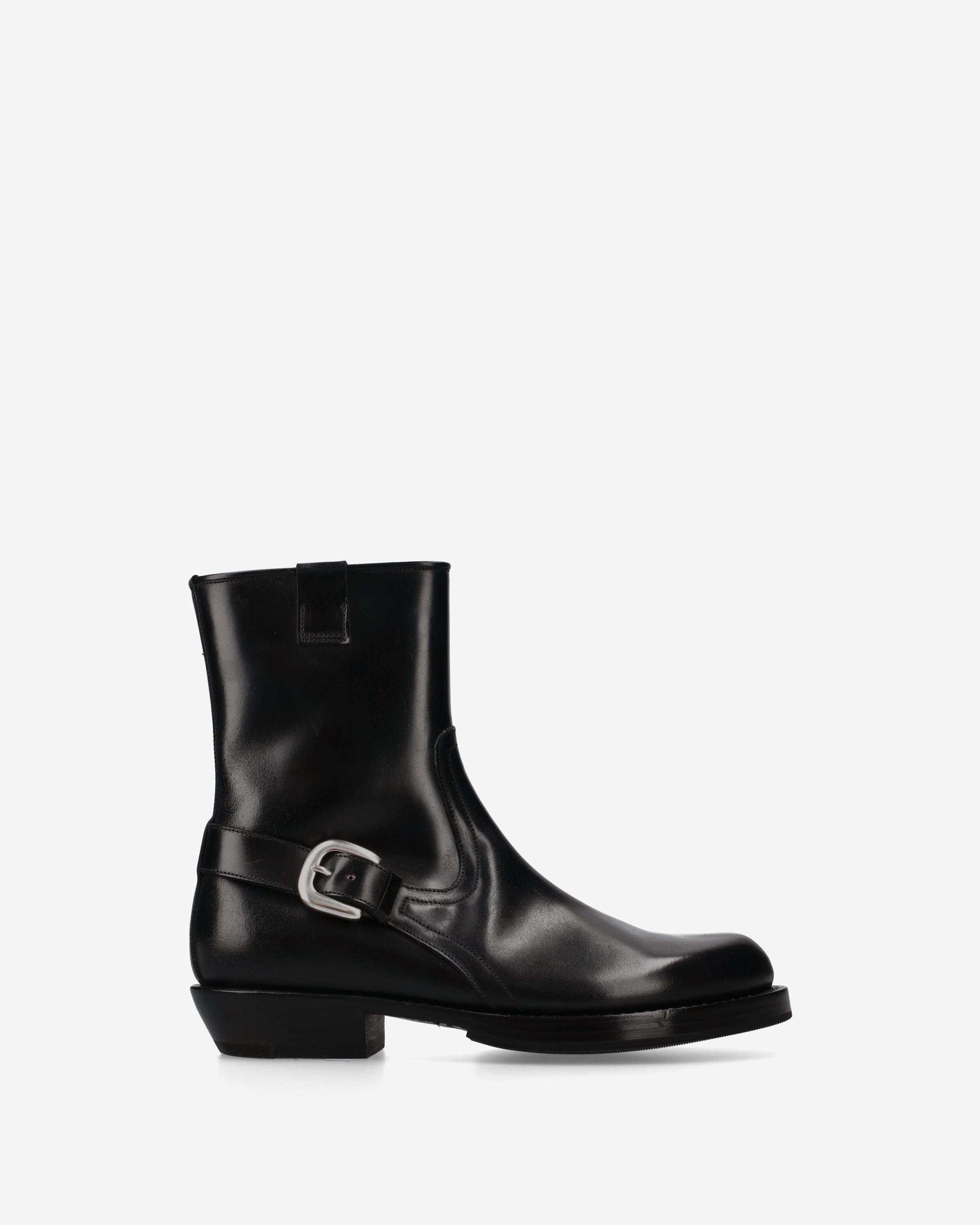 Premiata Engineer bottines cuir noir boucle homme