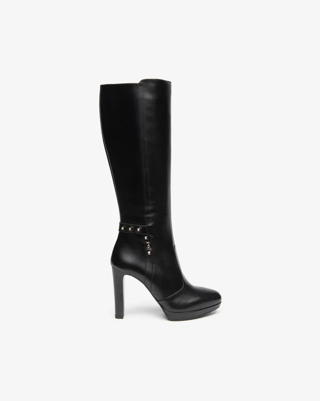 Nero Giardini Boots bottes cuir femme talon 10 cm