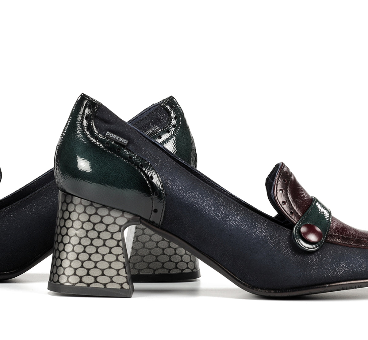 Dorking by Fluchos Dacy D9614 mocassin bleu talon