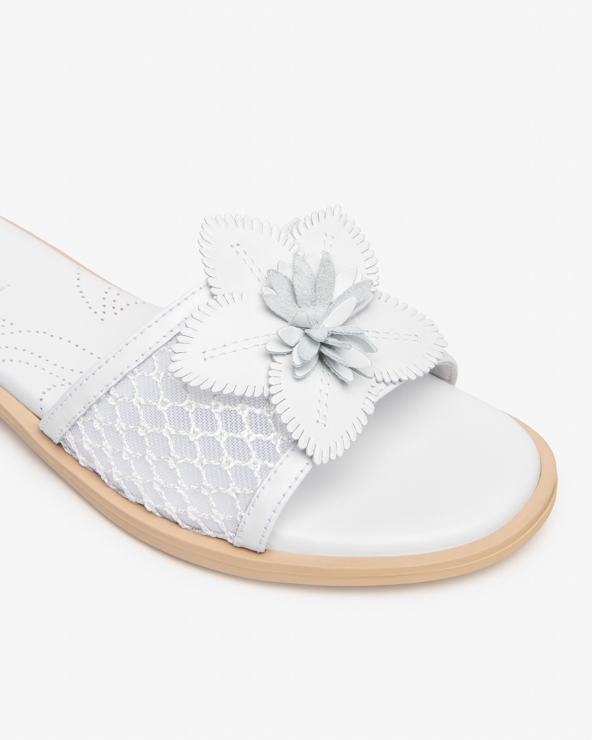 Nero Giardini Slippers mules cuir et toile femme