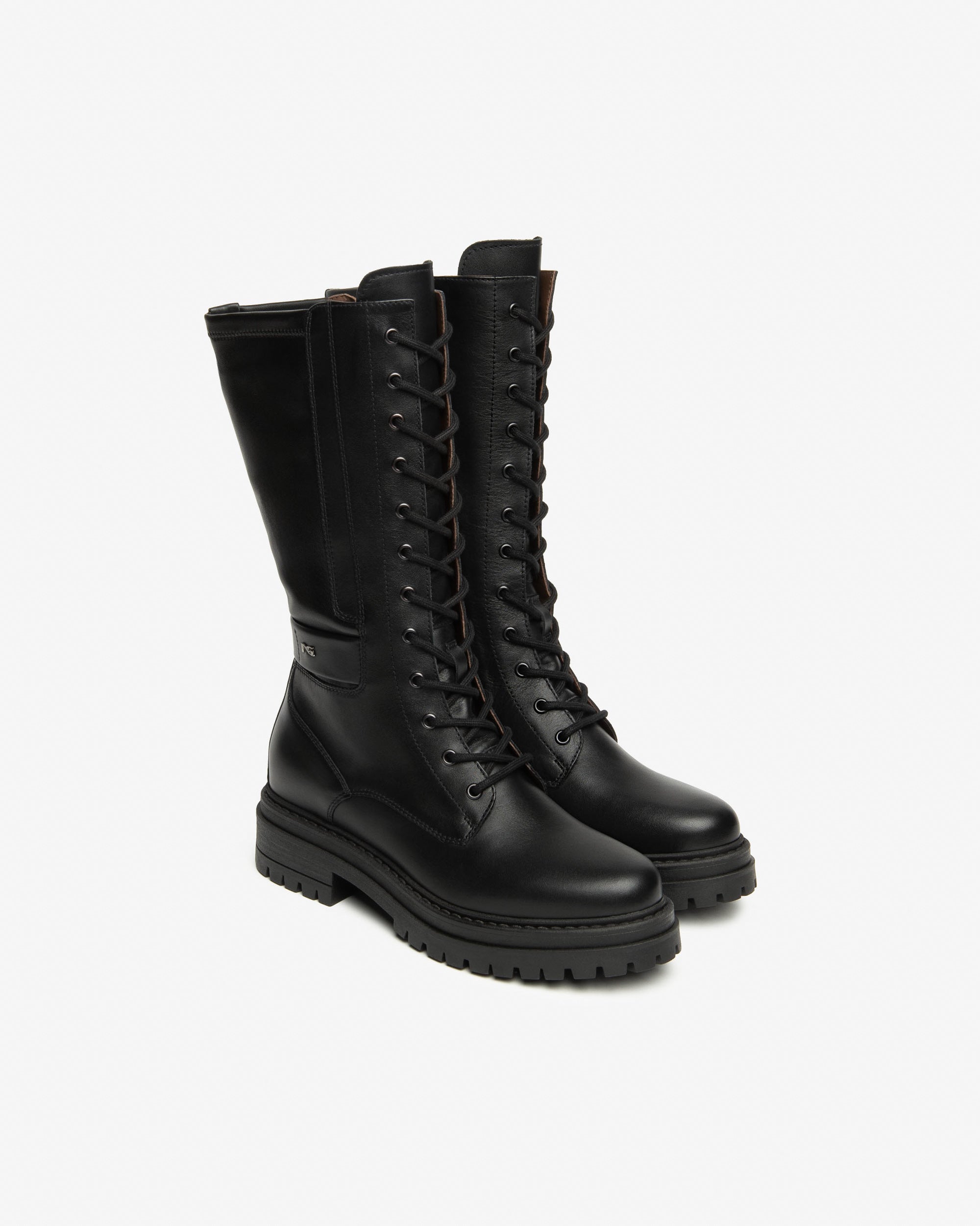 Nero Giardini Boots bottes cuir tissu femme