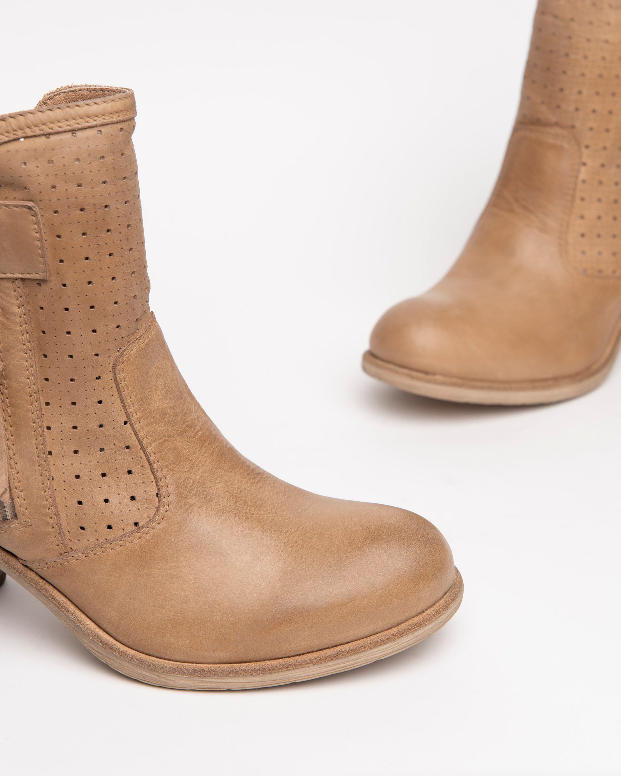 Nero Giardini Ankle Boots bottines cuir talon 6,5 cm zip