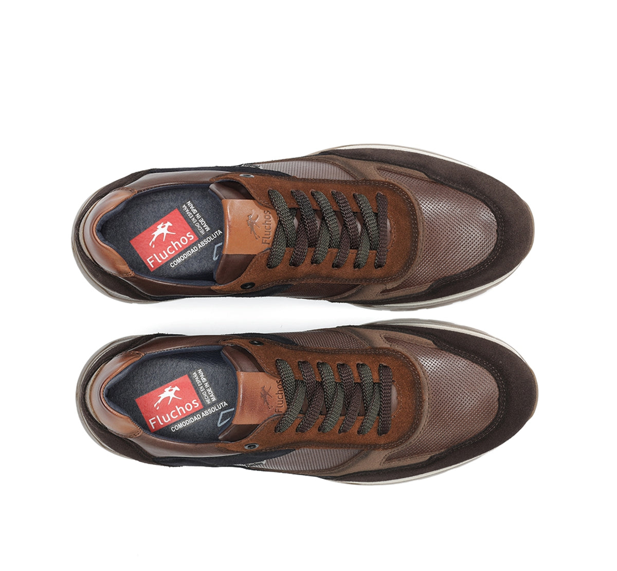 Fluchos Louis F1959 basket homme marron cuir