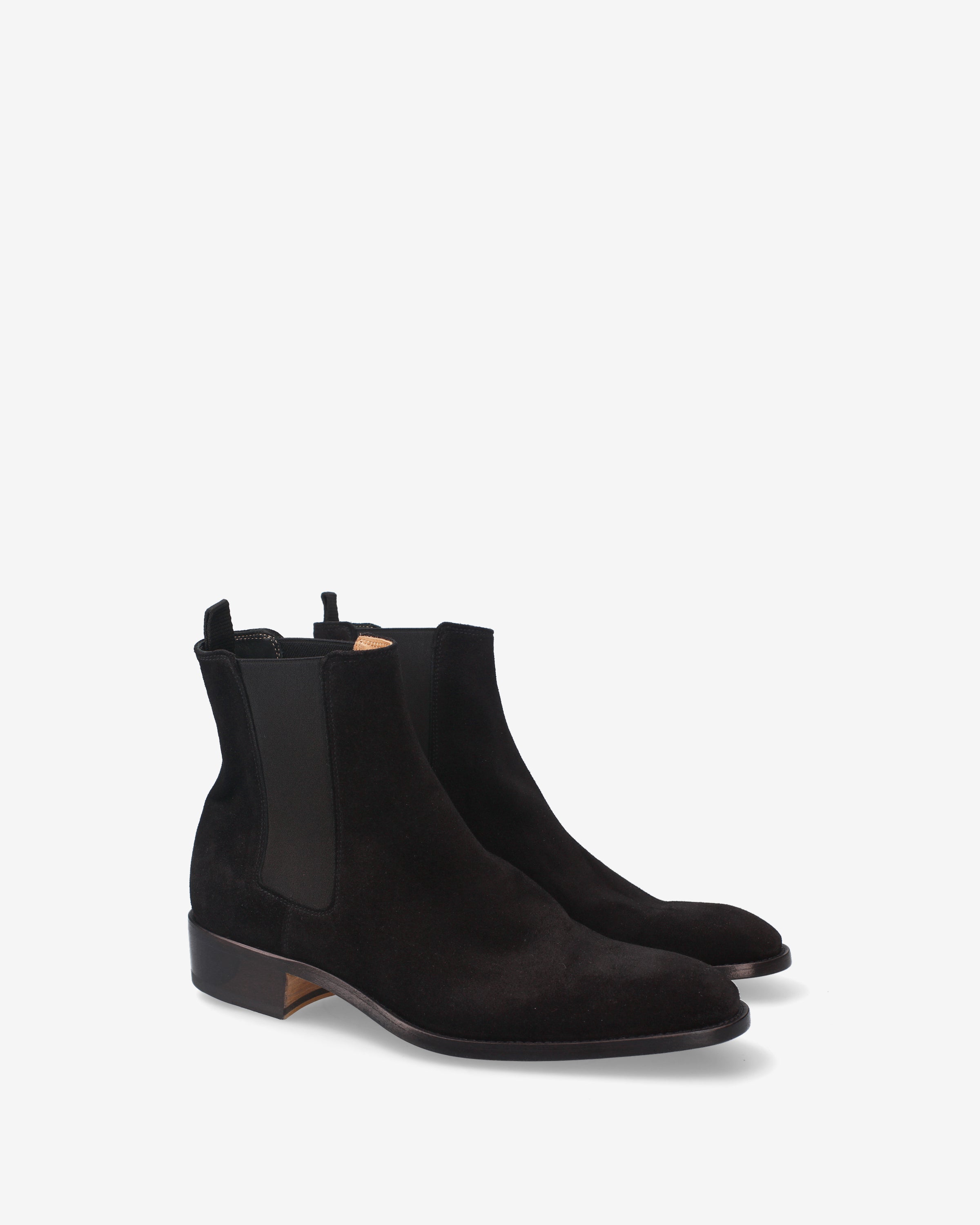 Premiata Boots bottines daim noir homme talon 30 mm