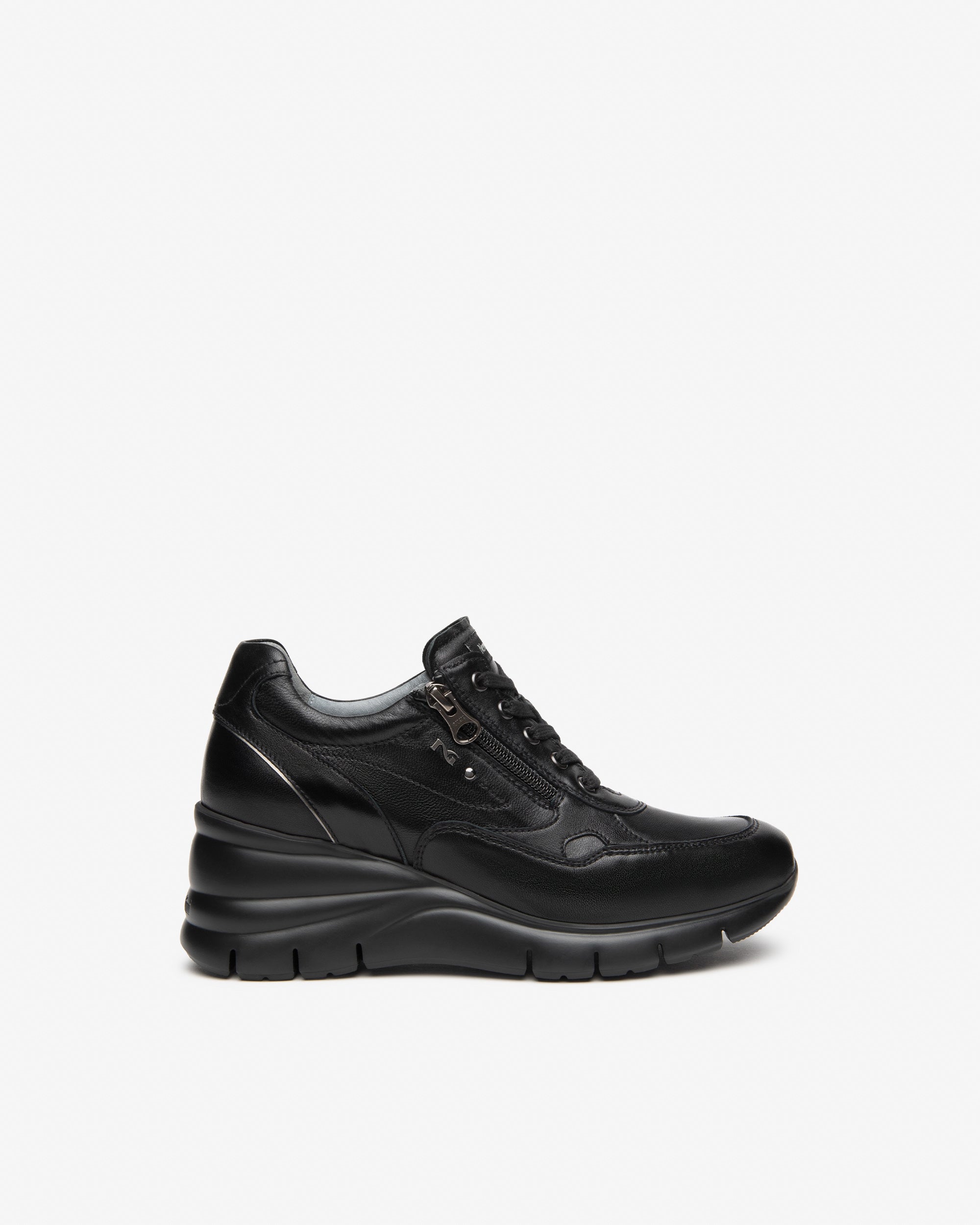 Nero Giardini Sneakers baskets femme cuir compensée 38