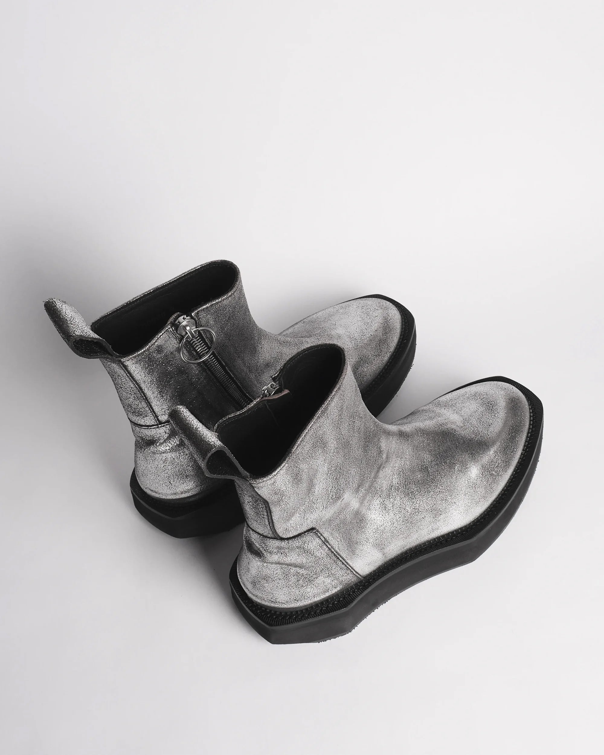 Premiata 003 Boots Cuir Effet Métallique