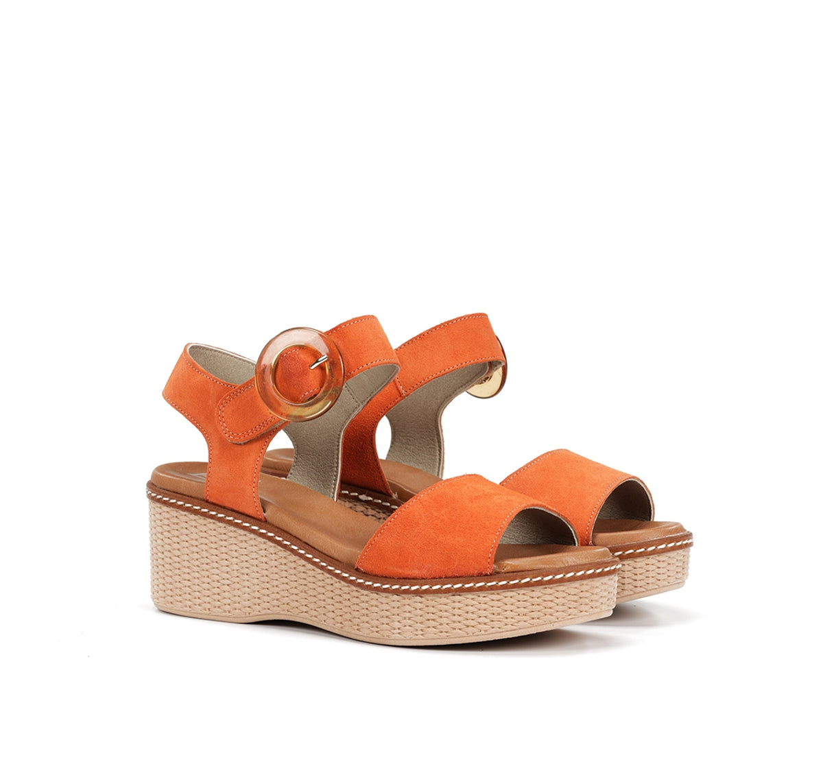 Dorking Nido D9450 sandale femme orange plateforme