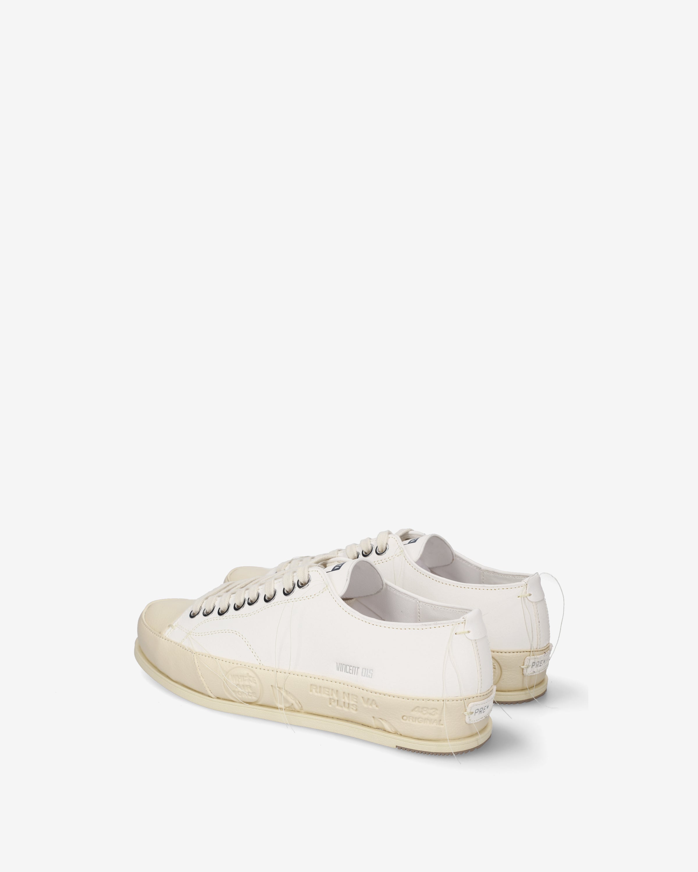 Premiata Vincent 015 Sneakers blanches cuir homme