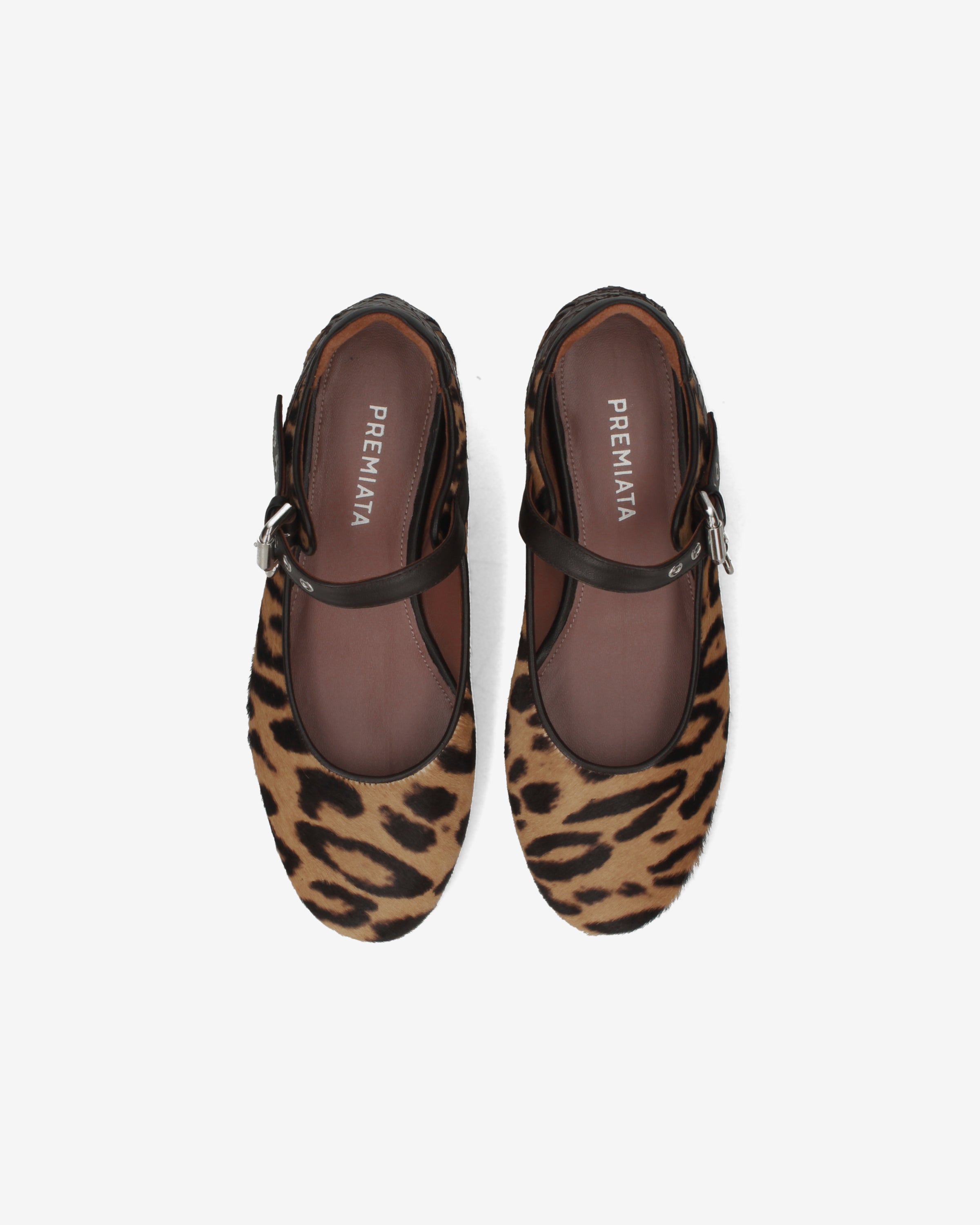 Premiata Mary Jane ballerines léopard boucle