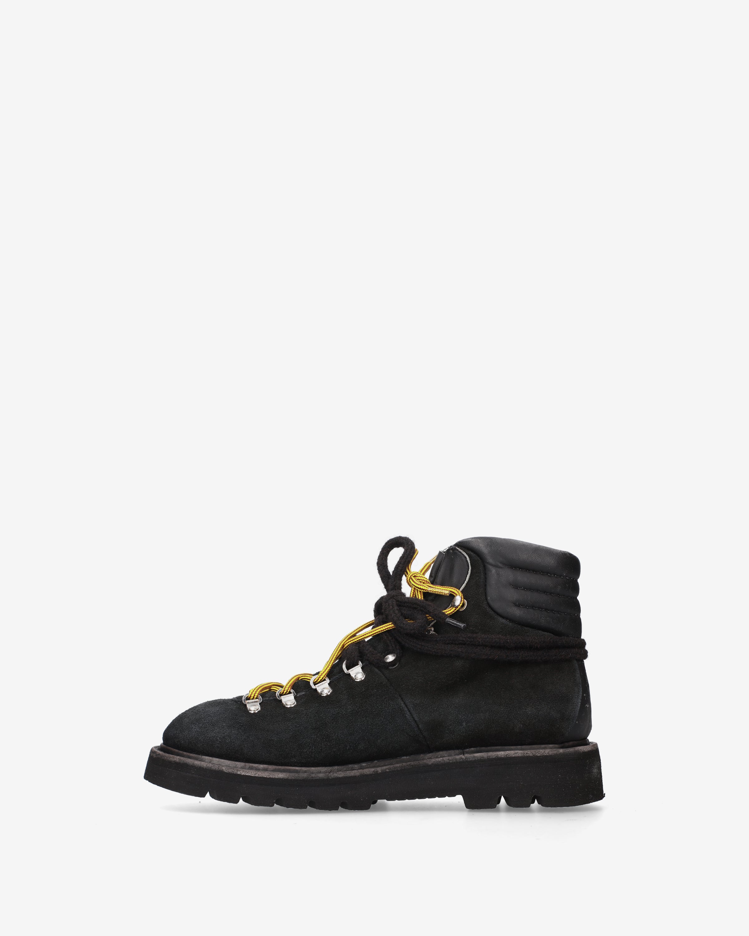 Premiata Lace-up cloth boots bottines noires cuir