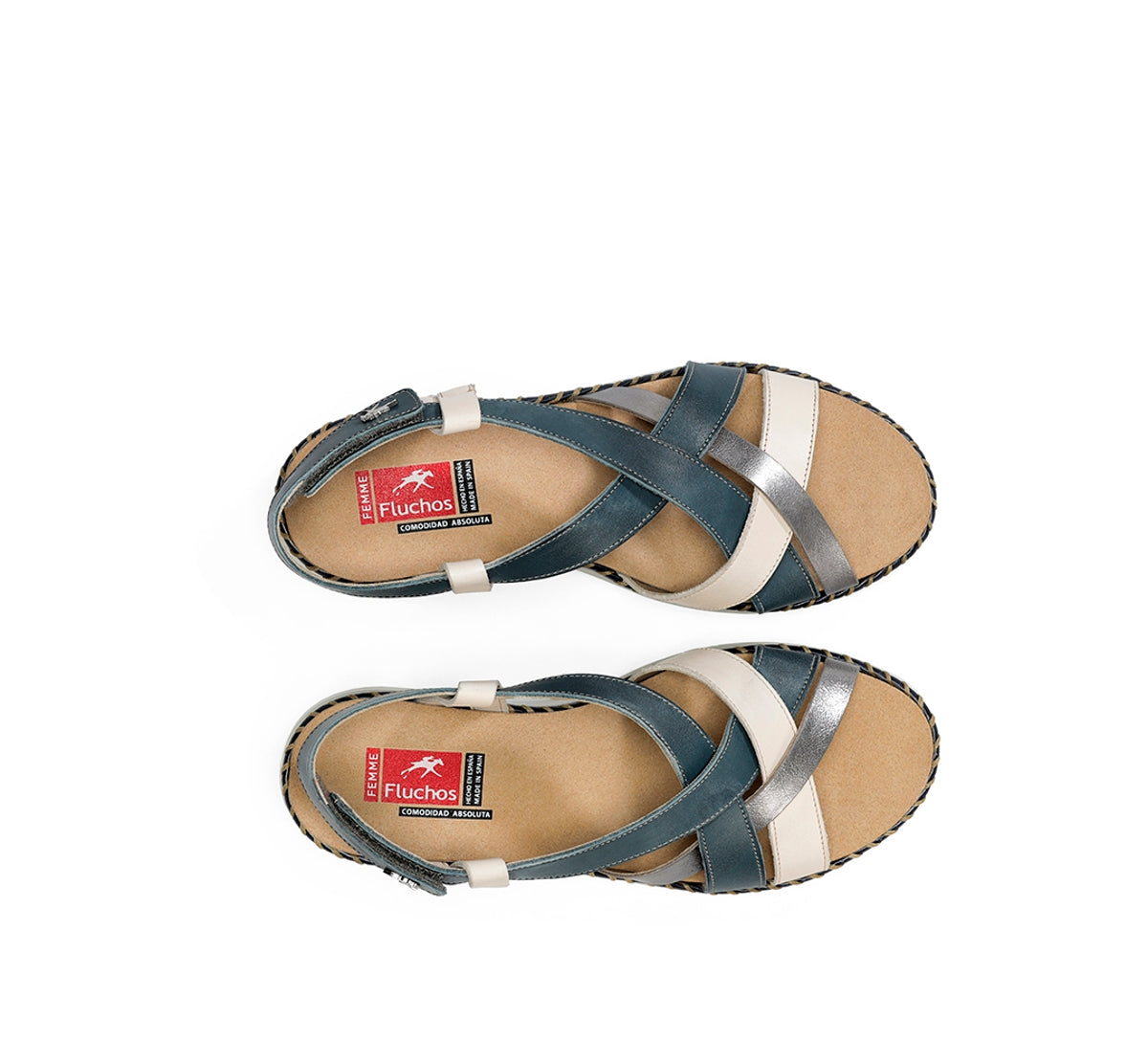 Fluchos Leza F2135 sandale bleue femme