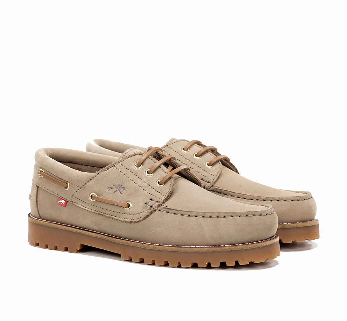 Fluchos Scott F0054 chaussure bateau taupe homme