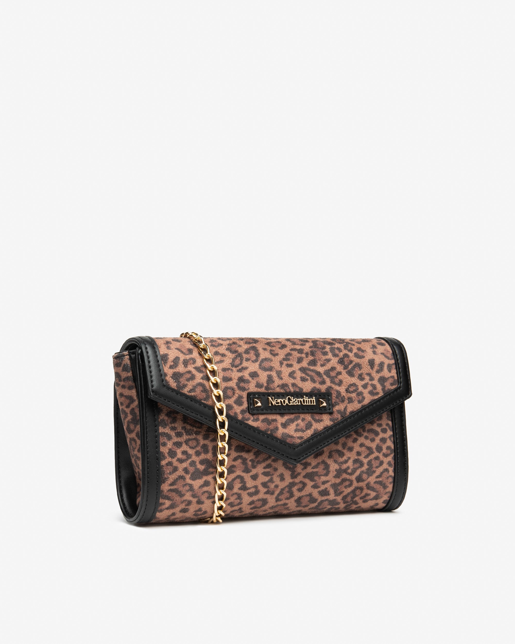 Nero Giardini Bags pochette velours animalier chaine PZ