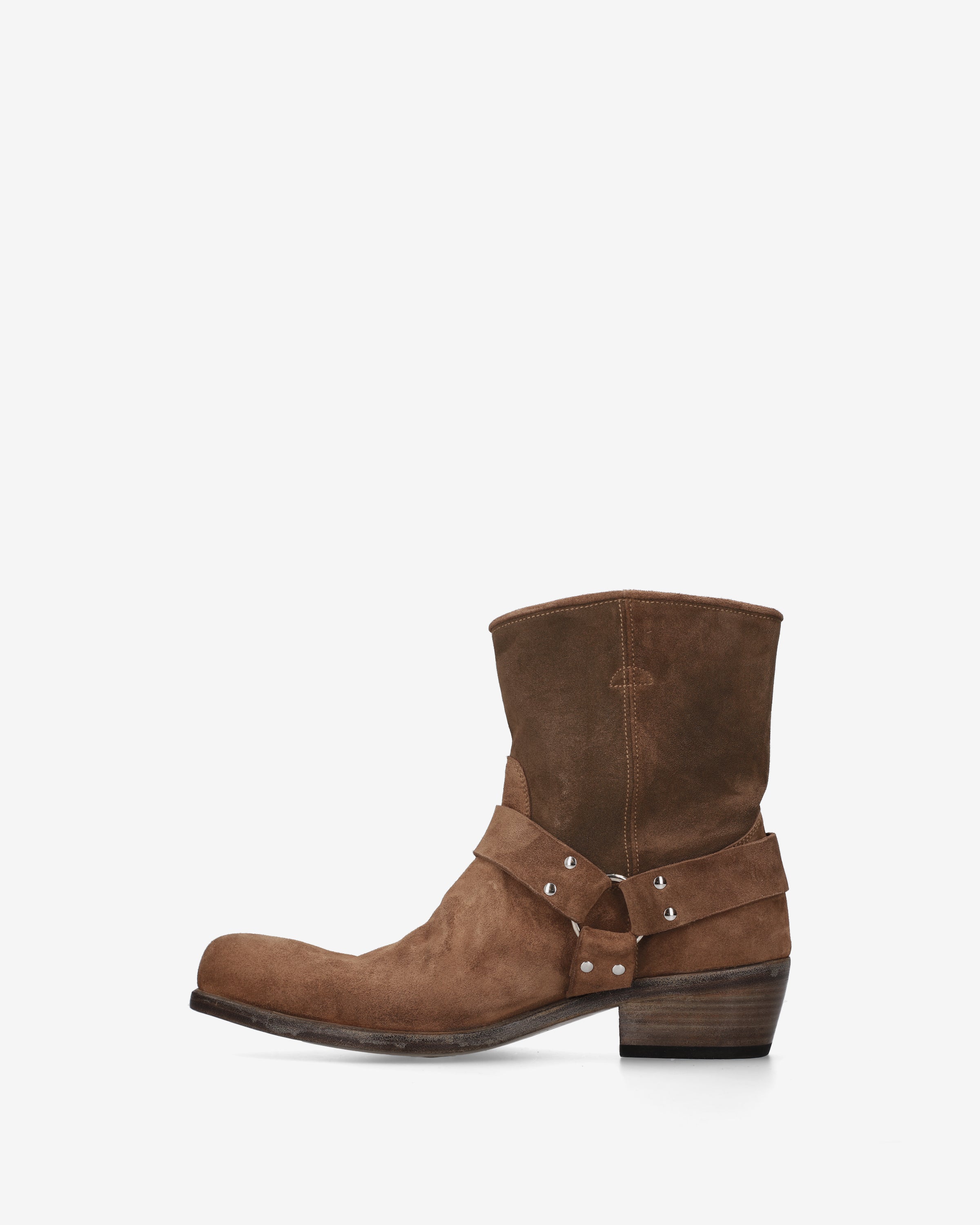 Premiata Boots Engineer homme daim cigare sangle anneau
