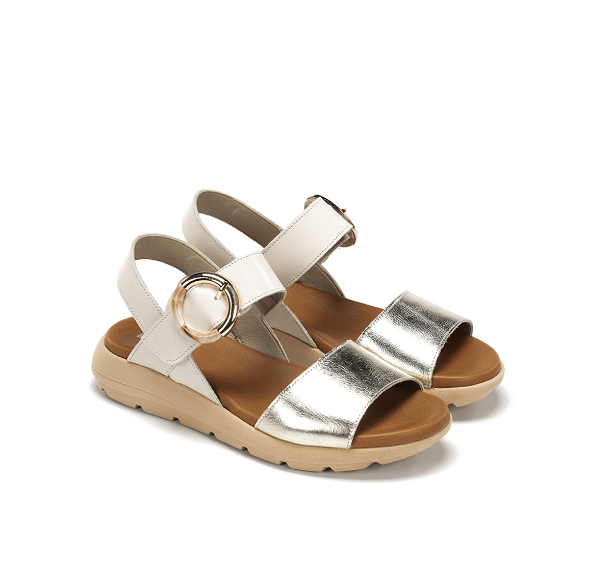 Dorking Gandia D9523 sandale blanche femme légère