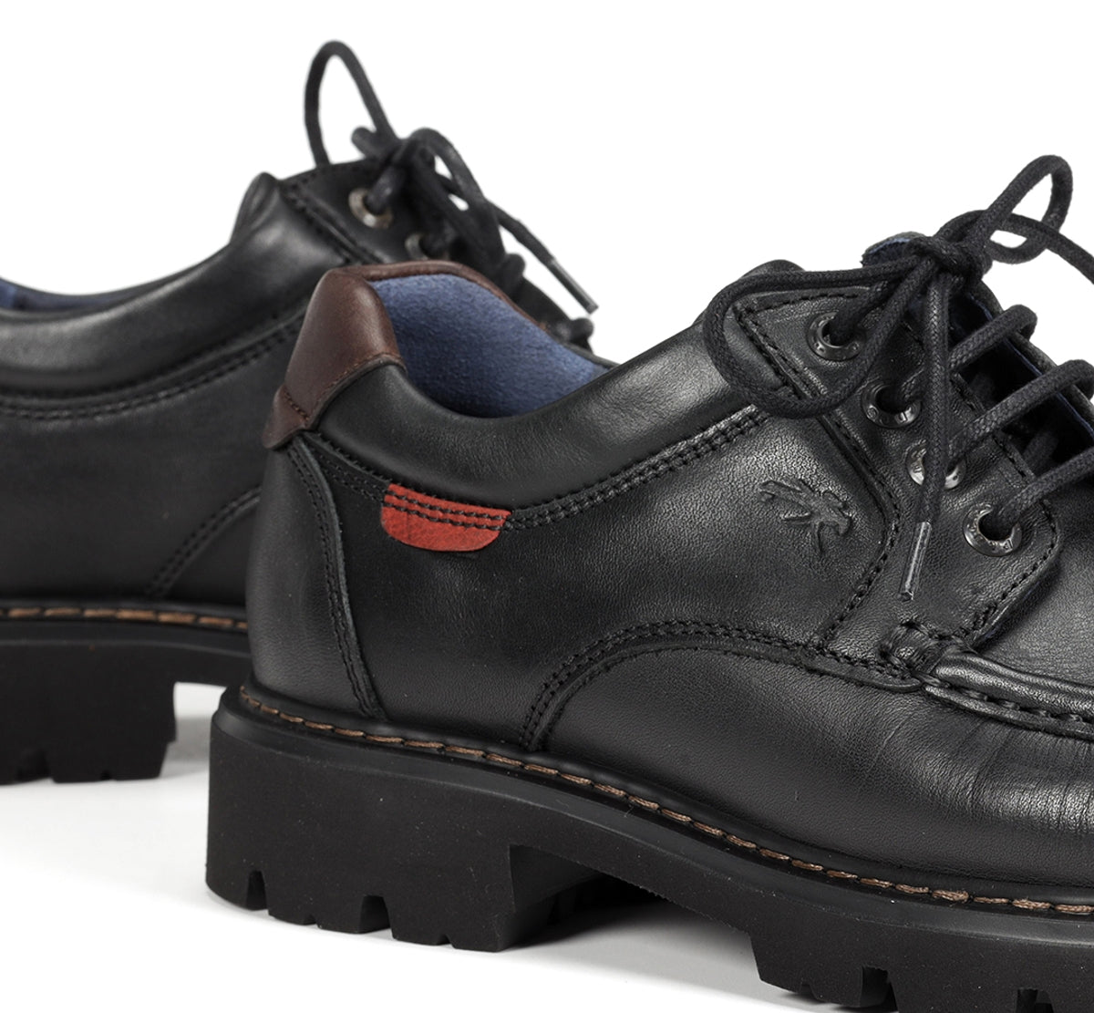 Fluchos Douglas F1320 Chaussure Noire Cuir Homme