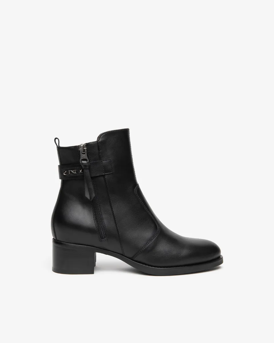 Nero Giardini Ankle Boots bottines cuir femme talon 40mm