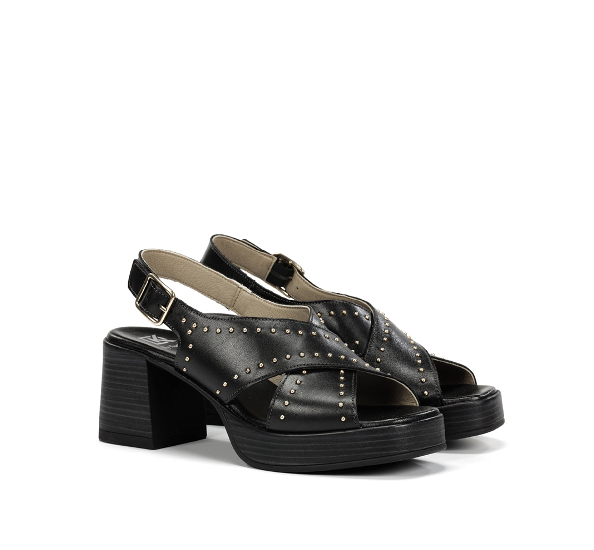Dorking Diamond D9333 sandale noire talon femme