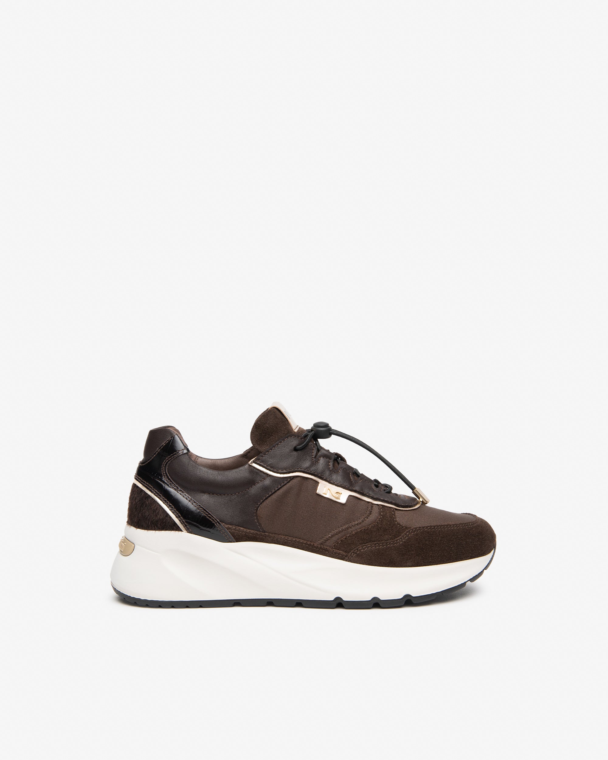 Nero Giardini Sneakers Baskets Cuir Daim Semelle 45 mm