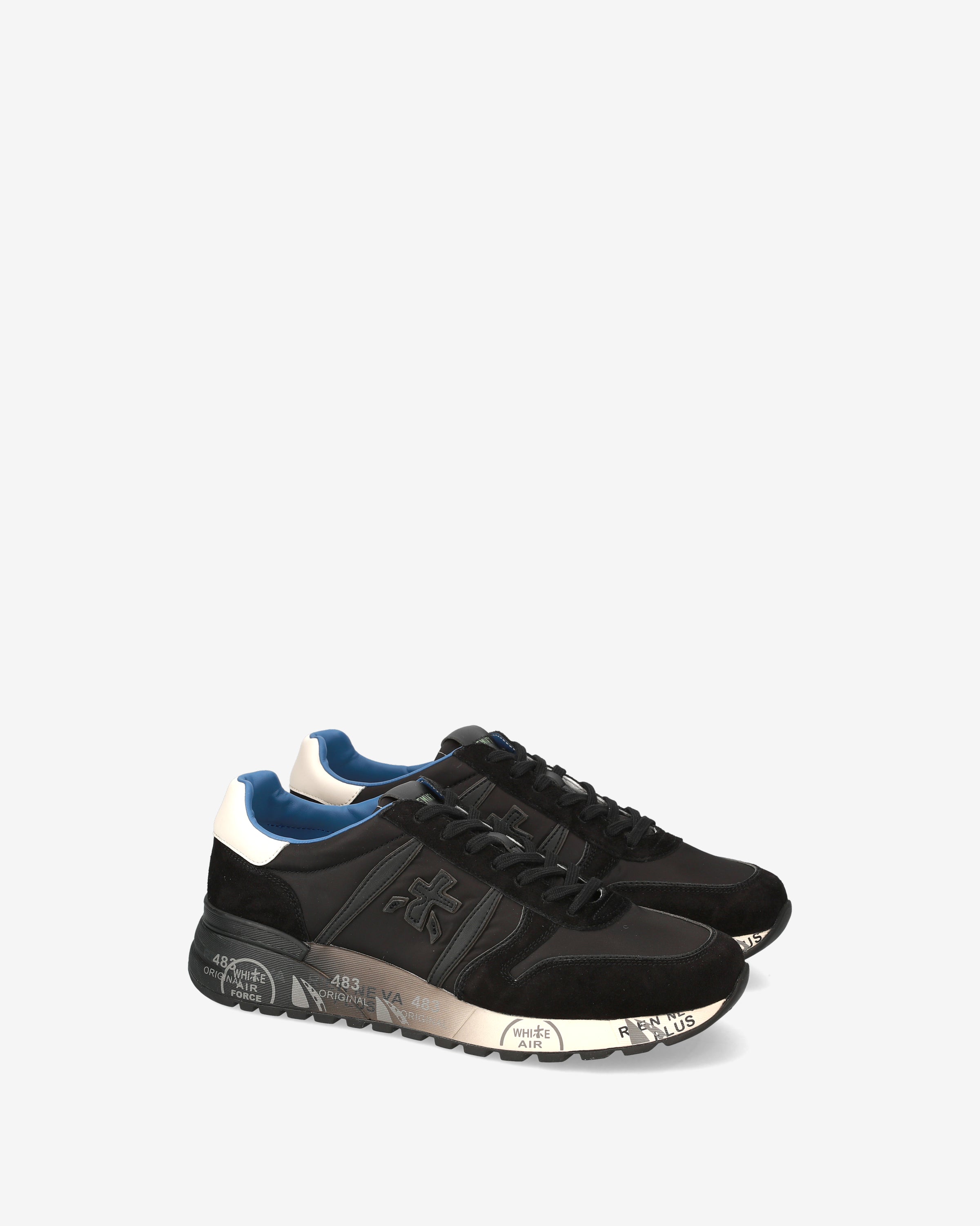Premiata Lander 7079 sneakers homme noir daim