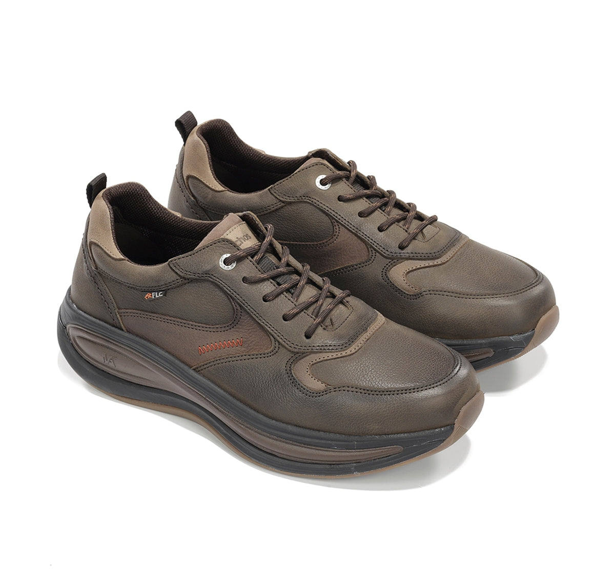 Fluchos Showstep F2567 baskets homme vert lacets confort