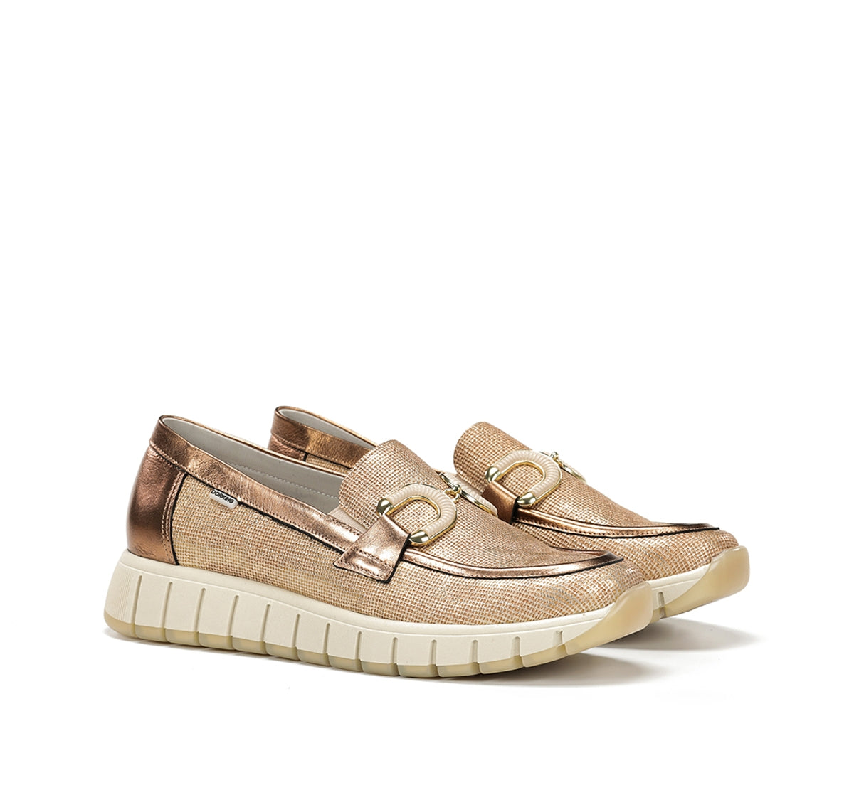 Dorking by Fluchos Kloss D9636 mocassin nude femme