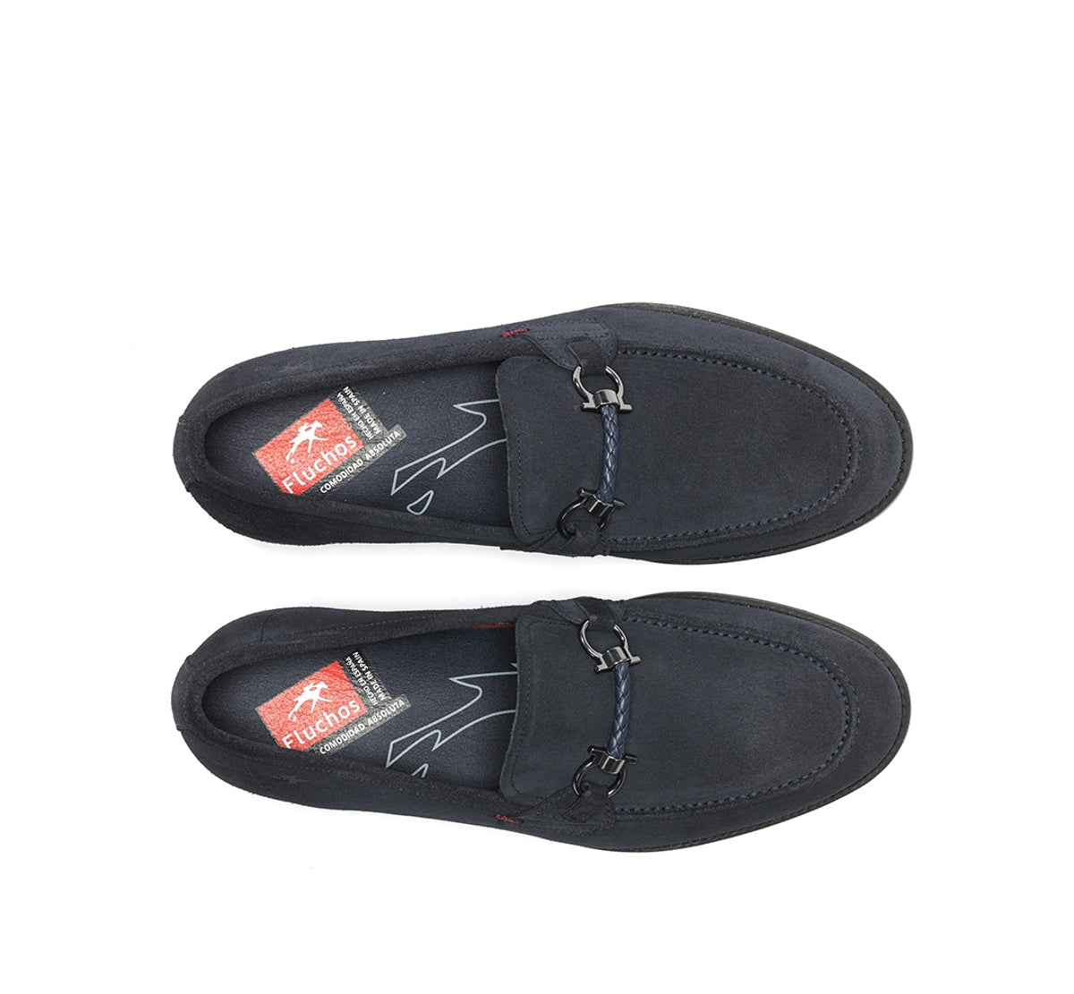 Fluchos Henri F1930 mocassin bleu homme cuir