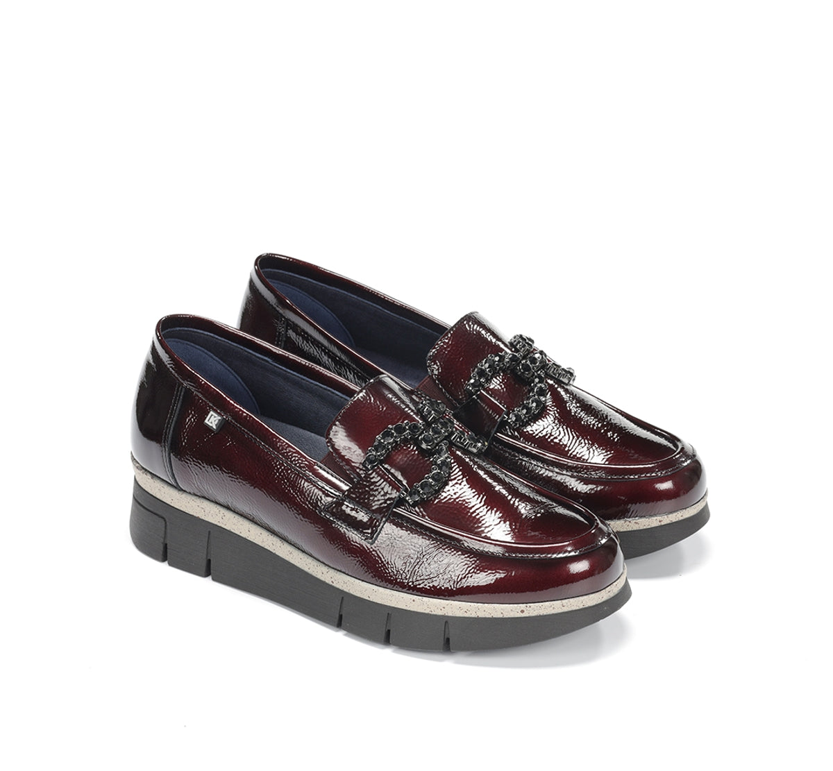 Dorking by Fluchos India D9325 mocassin bordeaux femme cuir