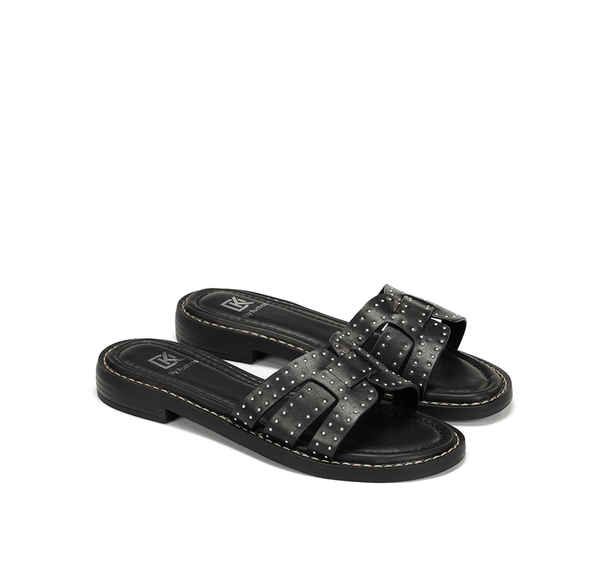 Fluchos Dorking Ega D9731 sandale noire femme plate