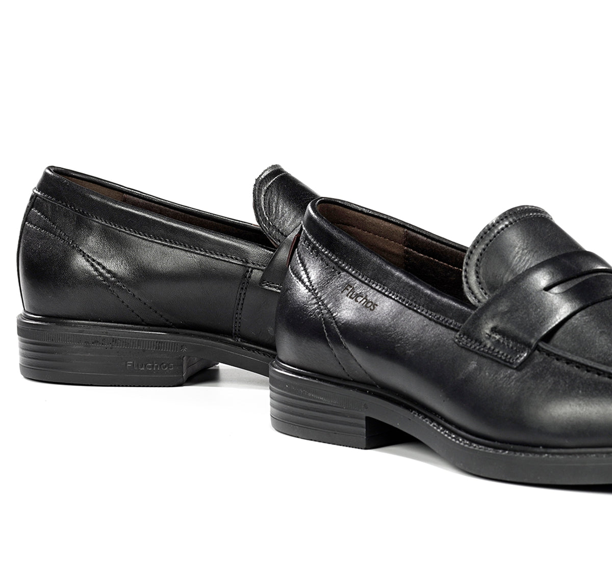 Fluchos Adrien F2496 Mocassin Noir Homme Cuir