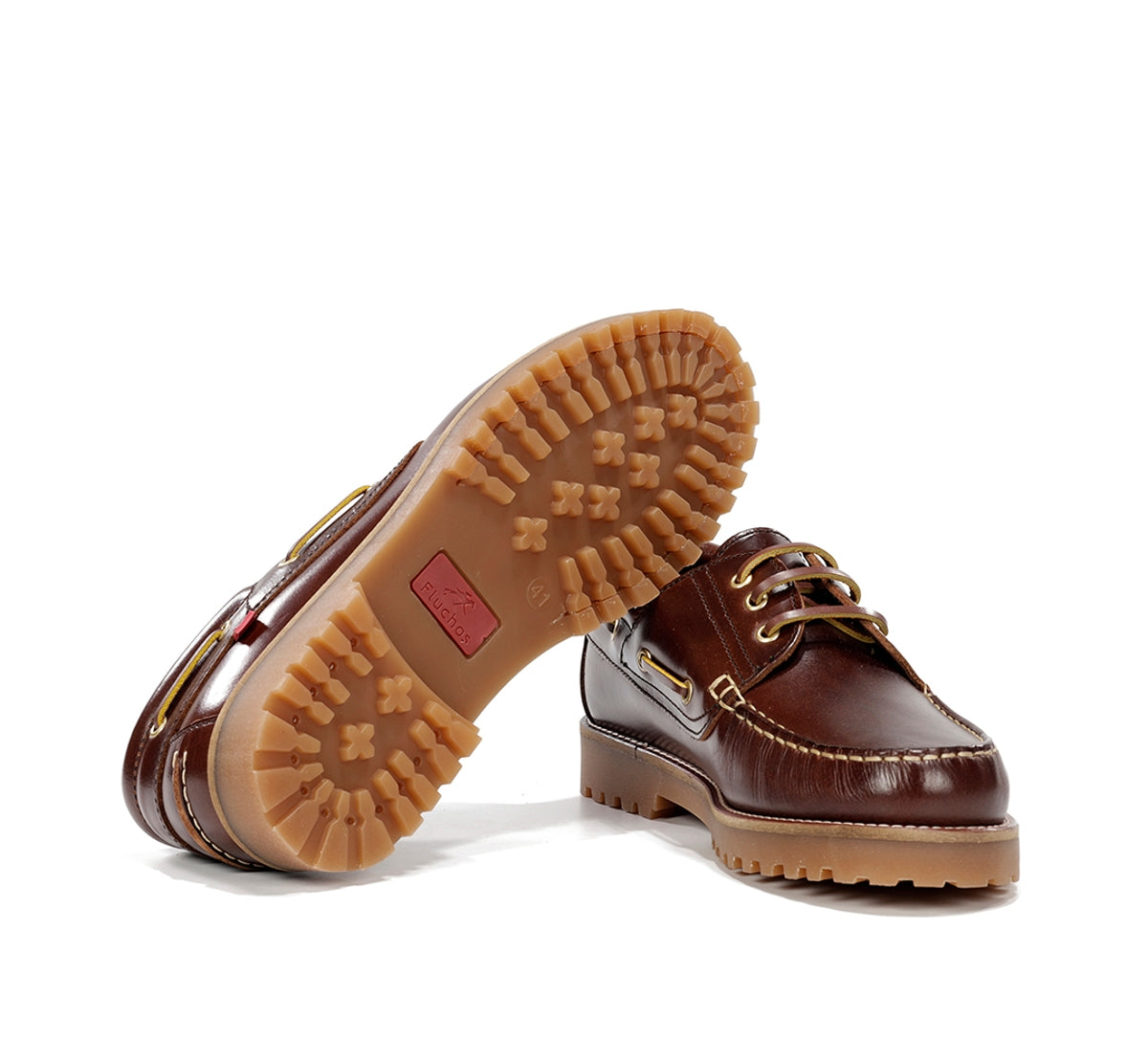 Fluchos Scott F0054 Chaussures Bateau Homme Marron