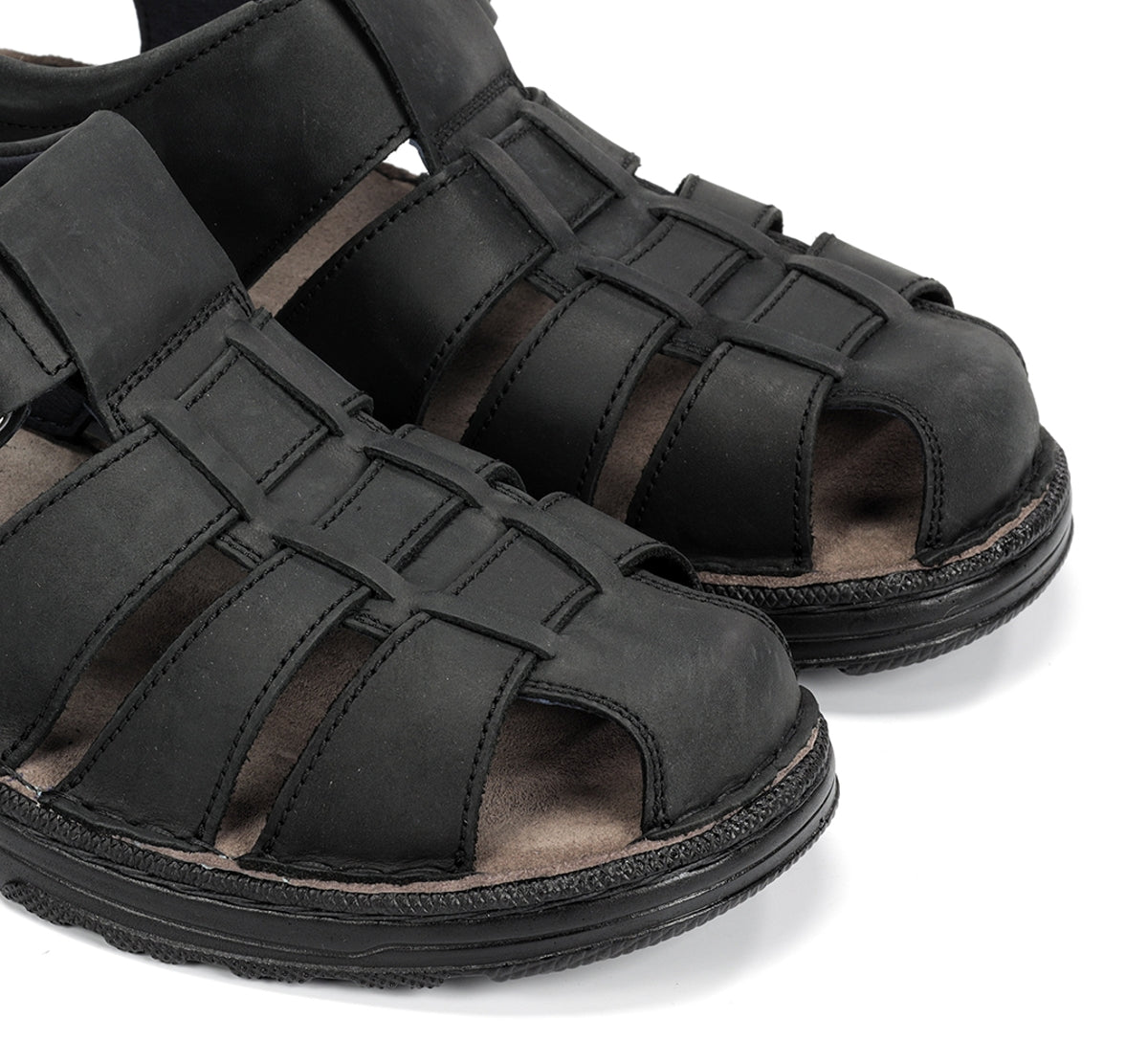 Fluchos Azores F2198 sandales homme noir velcro été