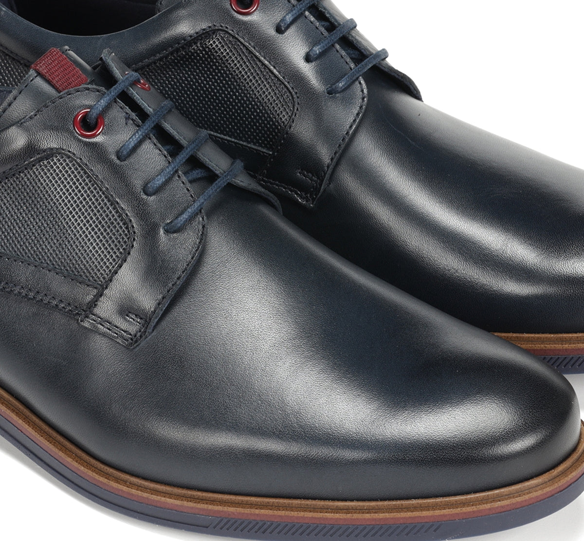 Fluchos Tristan F1857 chaussure bleu cuir homme