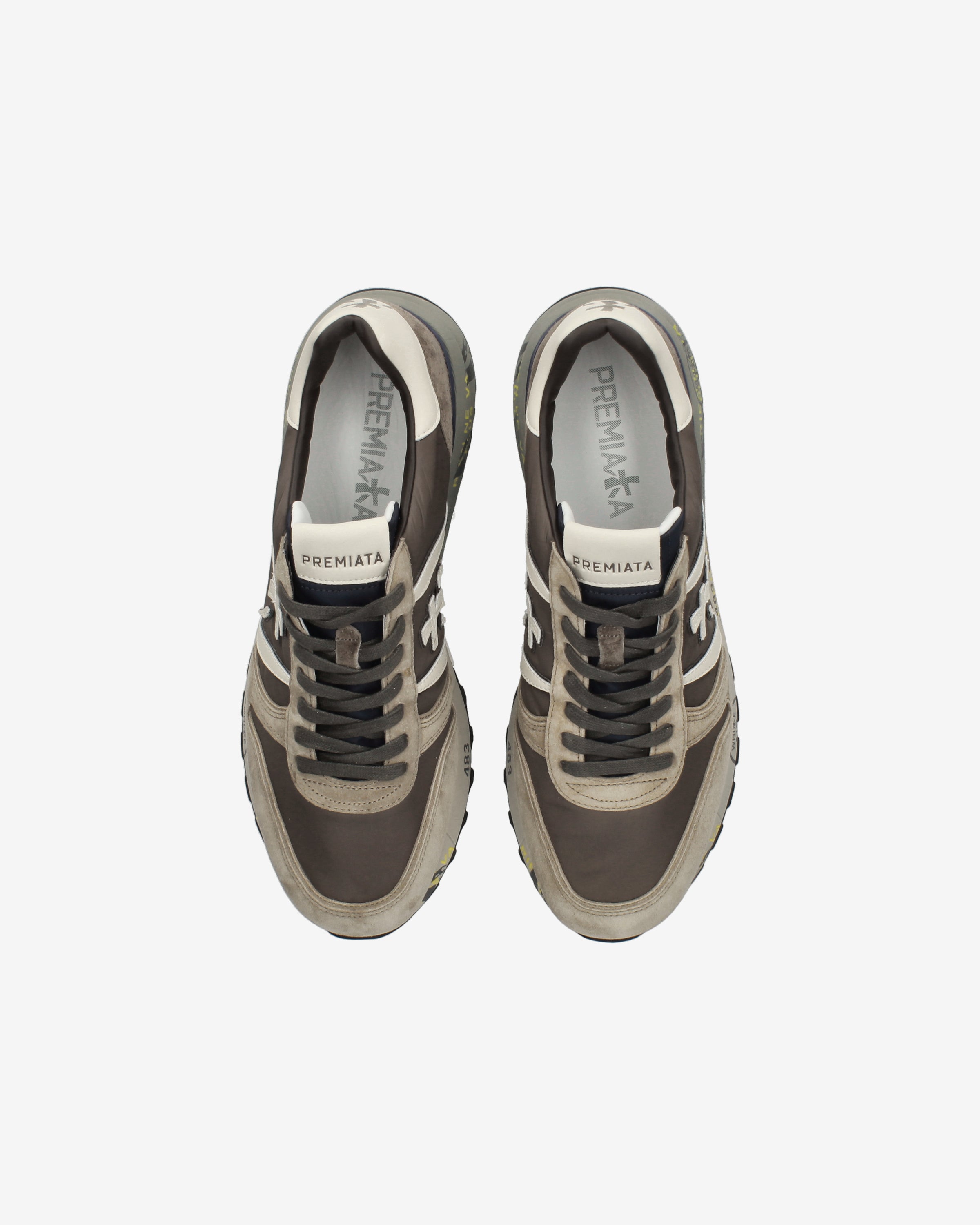 Premiata Lander 7704 sneakers taupe marron pointure 43