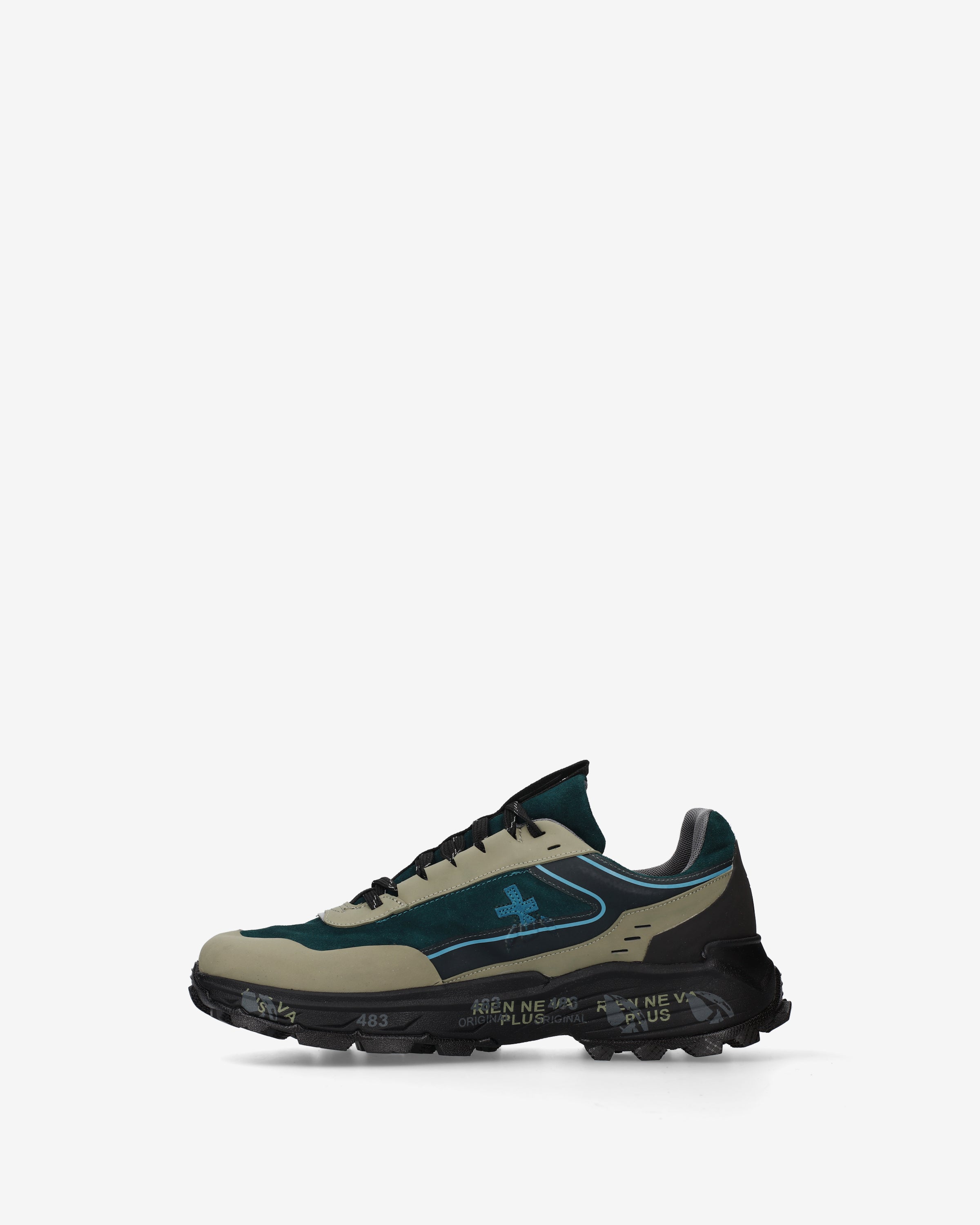 Premiata Devin 502 sneakers homme pétrole Vibram