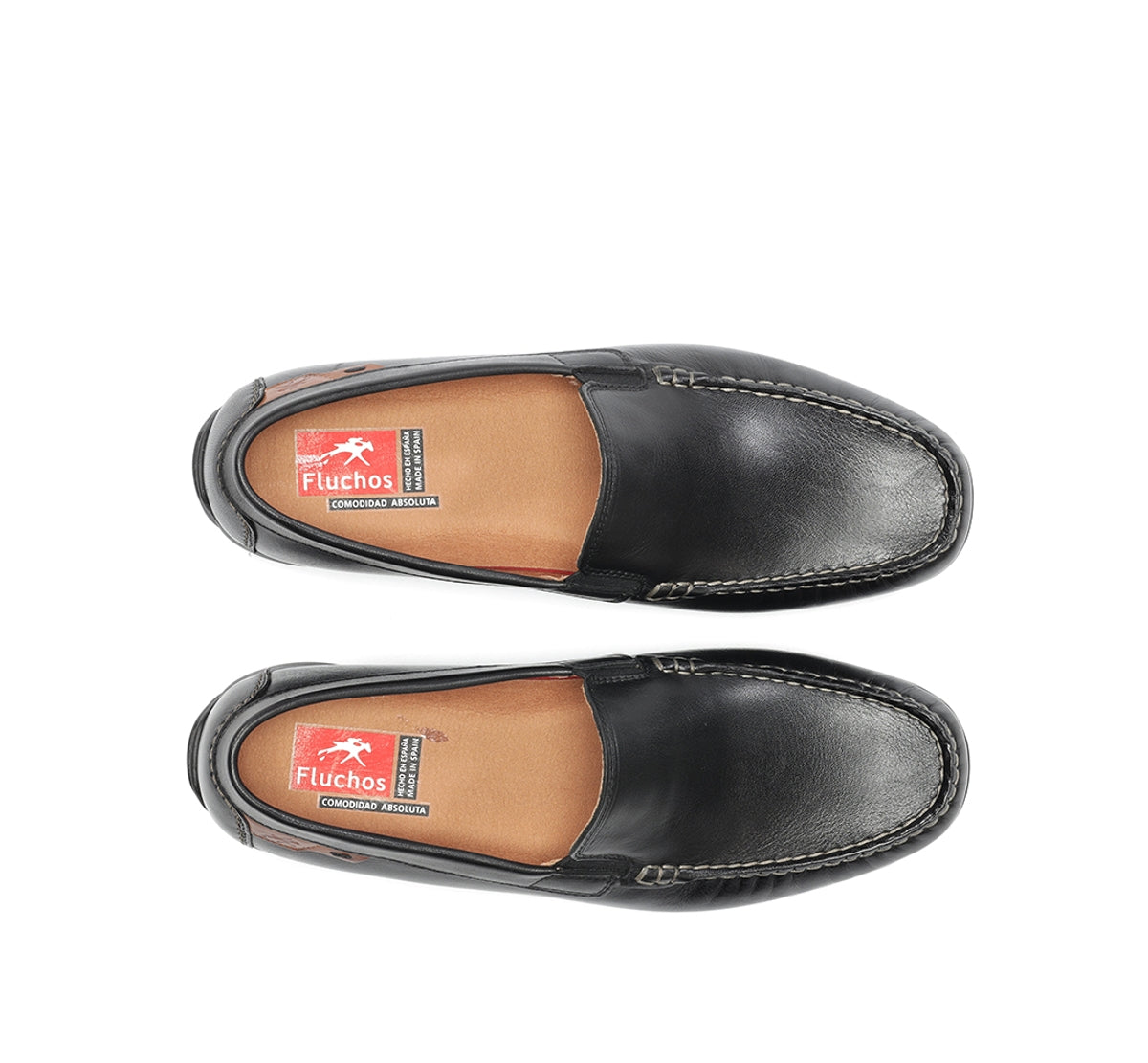 Fluchos Samoa F2208 mocassin noir homme cuir