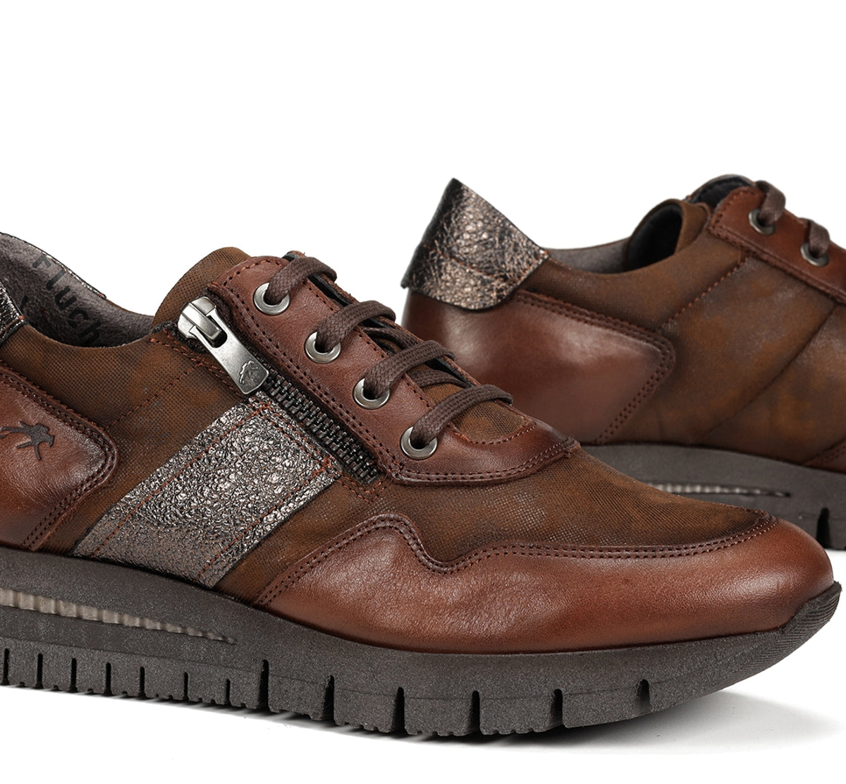 Fluchos Meryl F1624 basket femme marron cuir