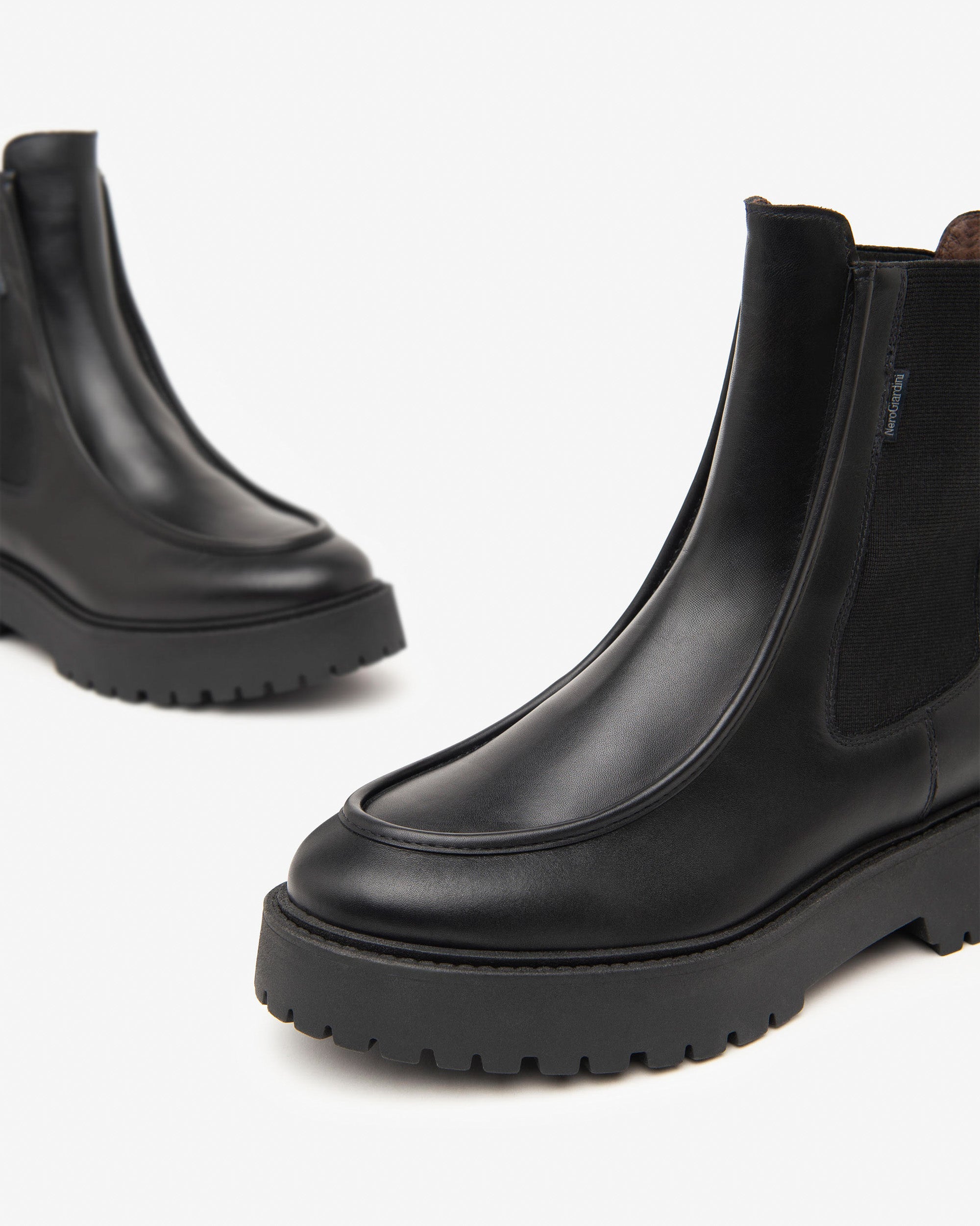 Nero Giardini Chelsea Boots Bottines Femme Cuir Confort